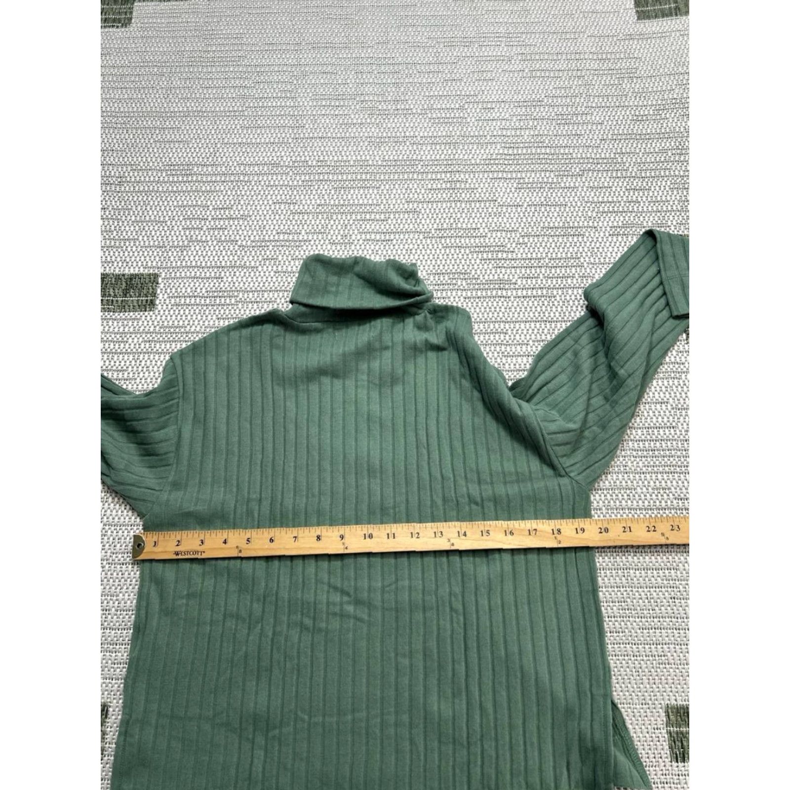 Madewell Madewell Sweater Shirt Green Cotton Blend Knit Turtleneck Womens Small Pullover Winter Casual Size S / US 4 / IT 40 - 5 Thumbnail