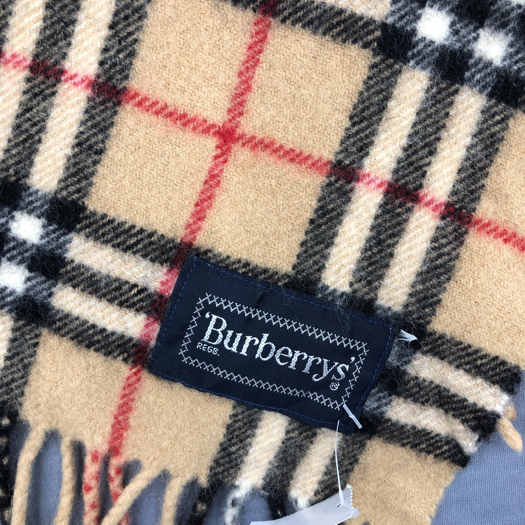 Burberry Vintage Burberry Scarf Muffler Wool Shawls Babushka Scarves Size ONE SIZE - 6 Thumbnail