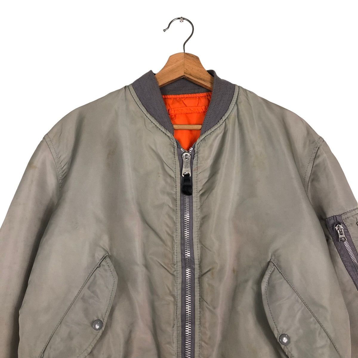 Vintage 🔥VINTAGE REVERSIBLE MA-1 BOMBER JACKET ALPHA INDUSTRIES Size US M / EU 48-50 / 2 - 3 Thumbnail