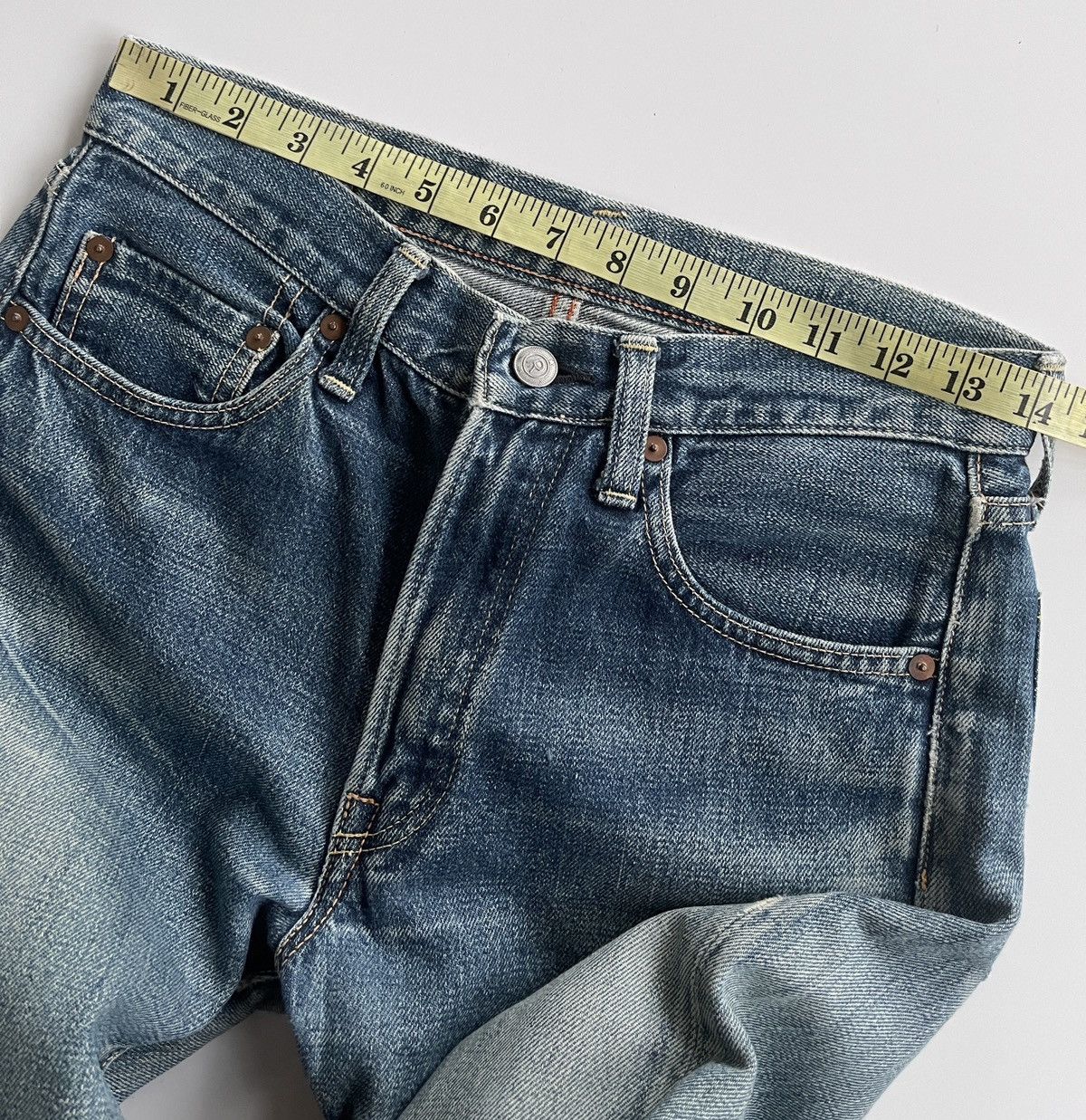 45rpm 45rpm Rusty Blue Distressed jeans Size US 28 / EU 44 - 6 Thumbnail
