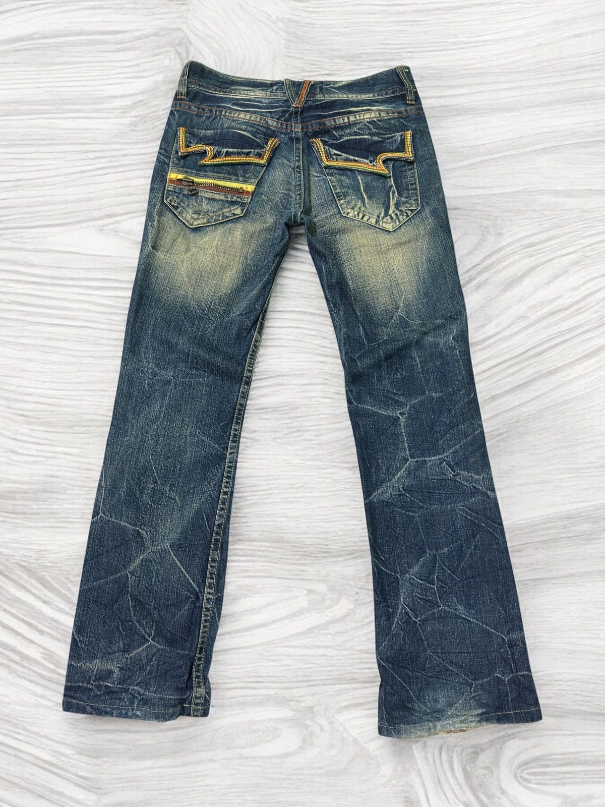 Hysteric Glamour × Japanese Brand × Seditionaries Flared PURE PARADISE Seditionaries Mud Wash Claw Mark Design Size US 30 / EU 46 - 1 Thumbnail