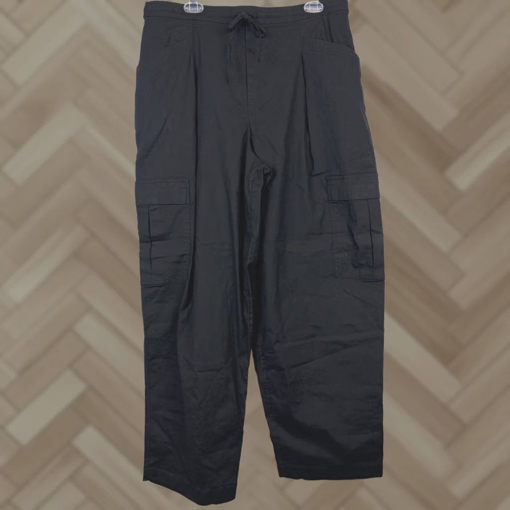 Athleta Athleta Venice Pants Womens L Wide-Leg Travel/Activewear Black 54023 Size 36" / US 14 / IT 50 - 1 Thumbnail