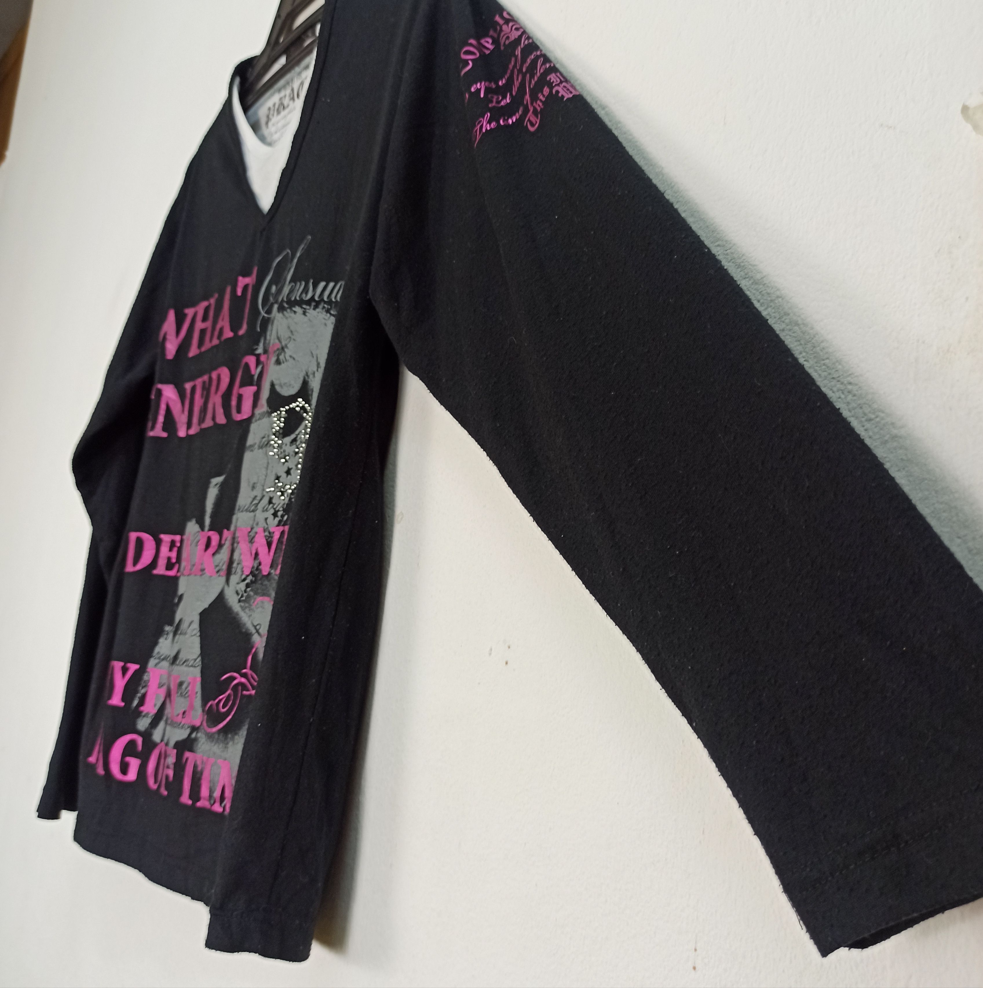 Hysteric Glamour Japanese Brand Style Poem|LGB|HG|Ifsixwasnine Long Sleeve T Size M / US 6-8 / IT 42-44 - 2 Thumbnail