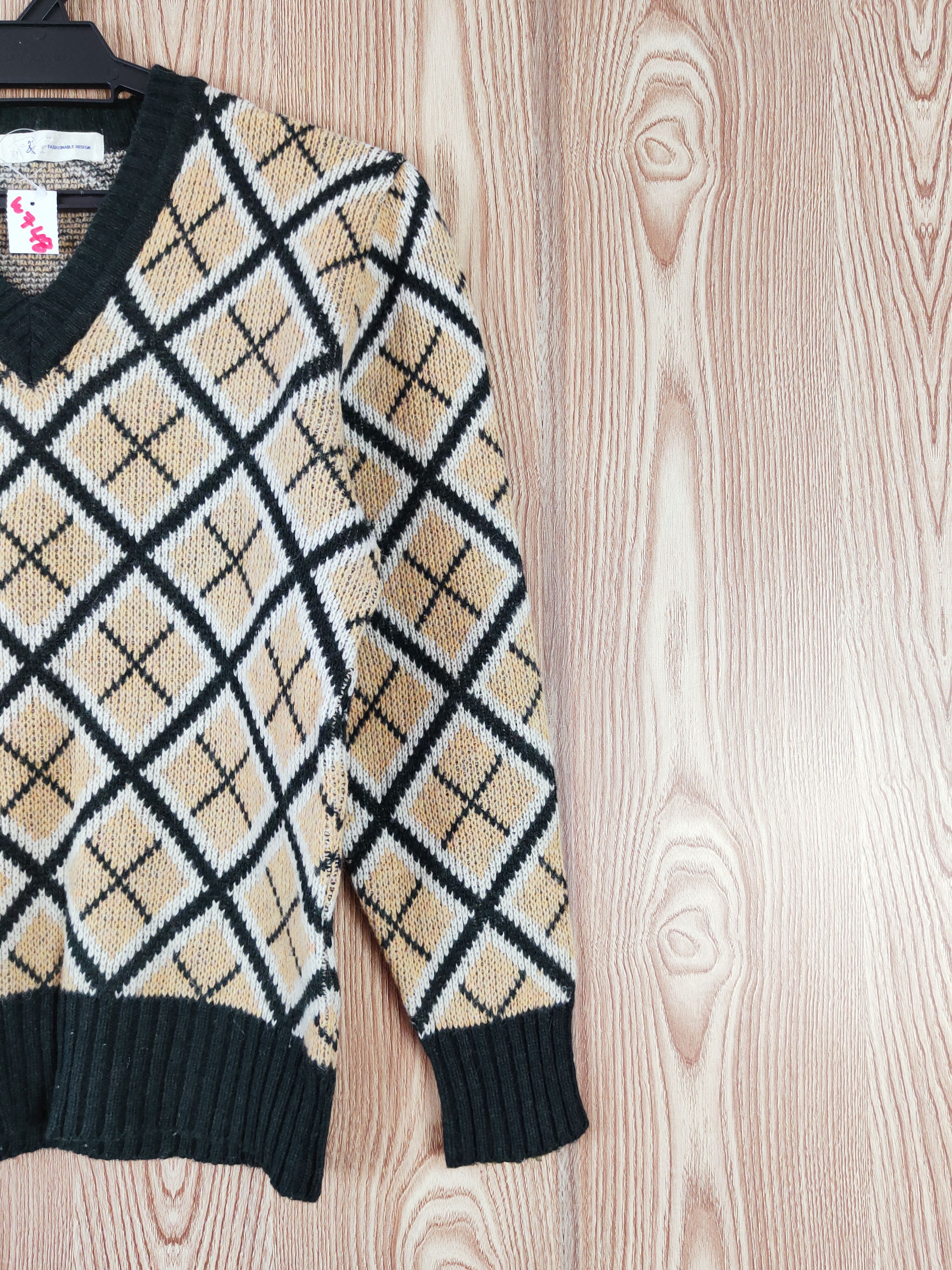 Homespun Knitwear × Japanese Brand × Vintage P&G Green Beige Knitwear Sweatshirts #W748 Size US S / EU 44-46 / 1 - 5 Thumbnail