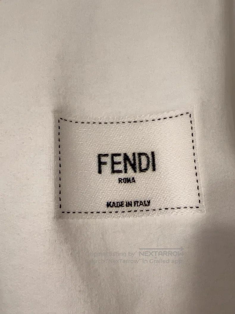 Fendi Fendi White crew-neck sweatshirt Size L / US 10 / IT 46 - 3 Thumbnail