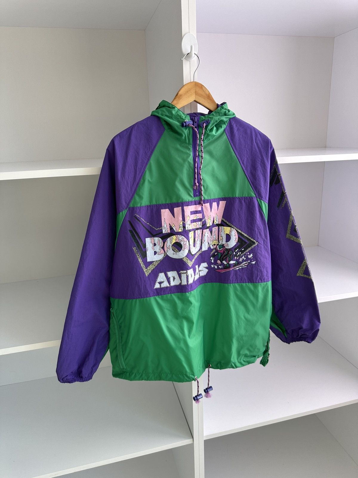 Adidas Vintage Adidas Made in Yugoslavia Rare Nylon Anorak Jacket Size US M / EU 48-50 / 2 - 2 Thumbnail