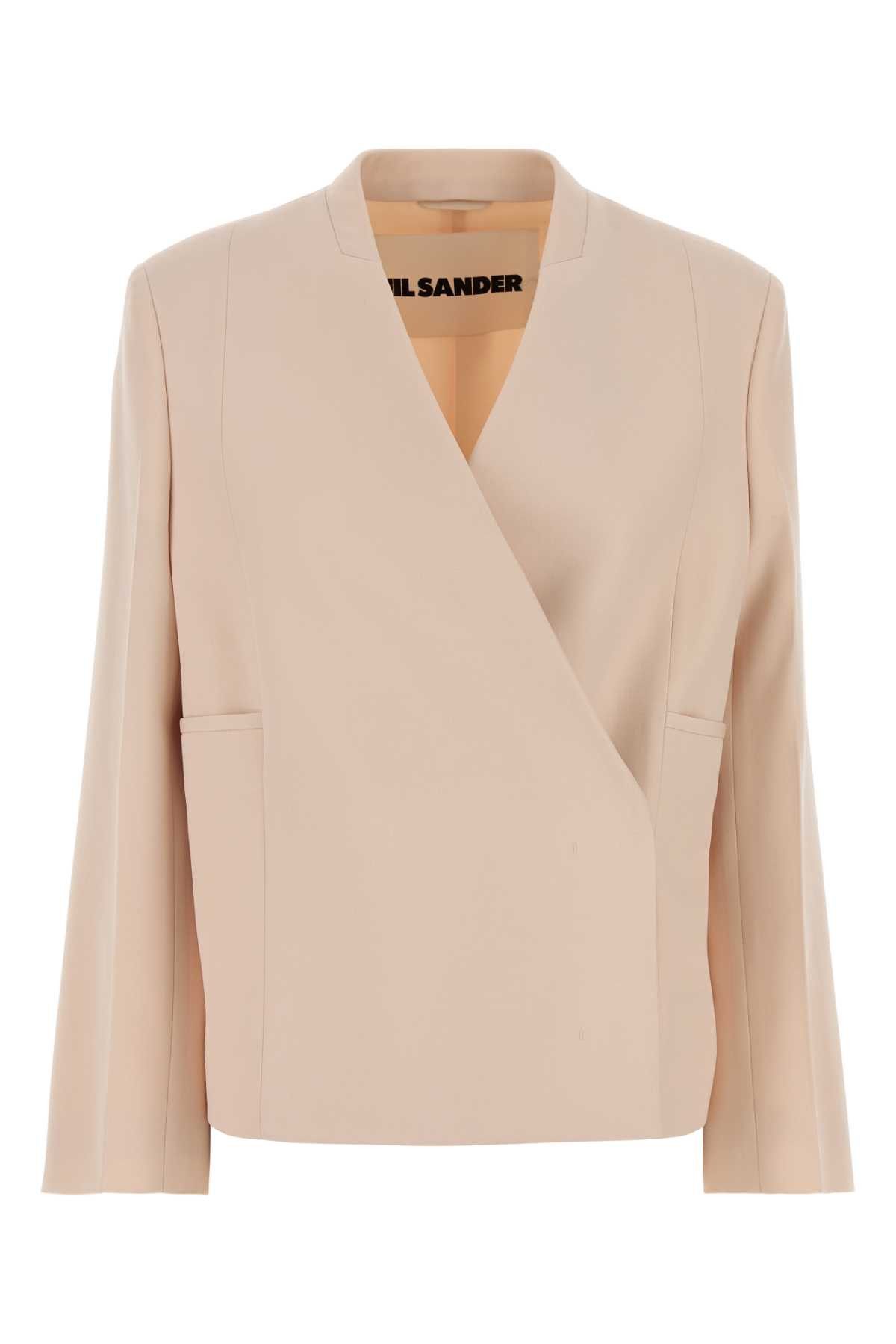 Jil Sander Pastel Pink Wool Blazer Size S / US 4 / IT 40 - 1 Thumbnail