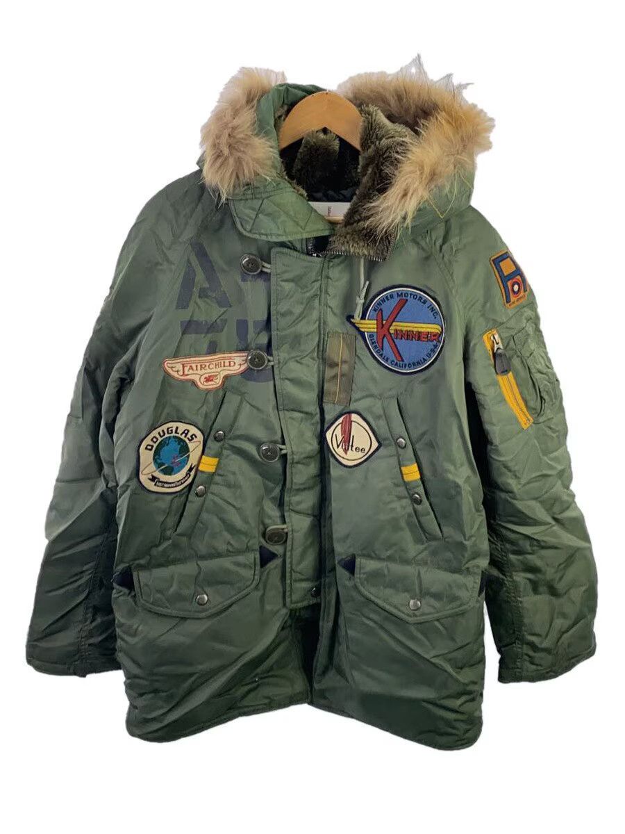 Avirex Avirex N-3B Acc Patched Nylon Flight Jacket Khaki Size US XL / EU 56 / 4 - 1 Thumbnail