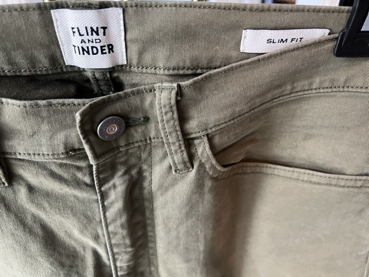 Huckberry Huckberry Flint and Tinder 365 Pant Slim Fit 30x32 Olive Size US 30 / EU 46 - 5 Thumbnail