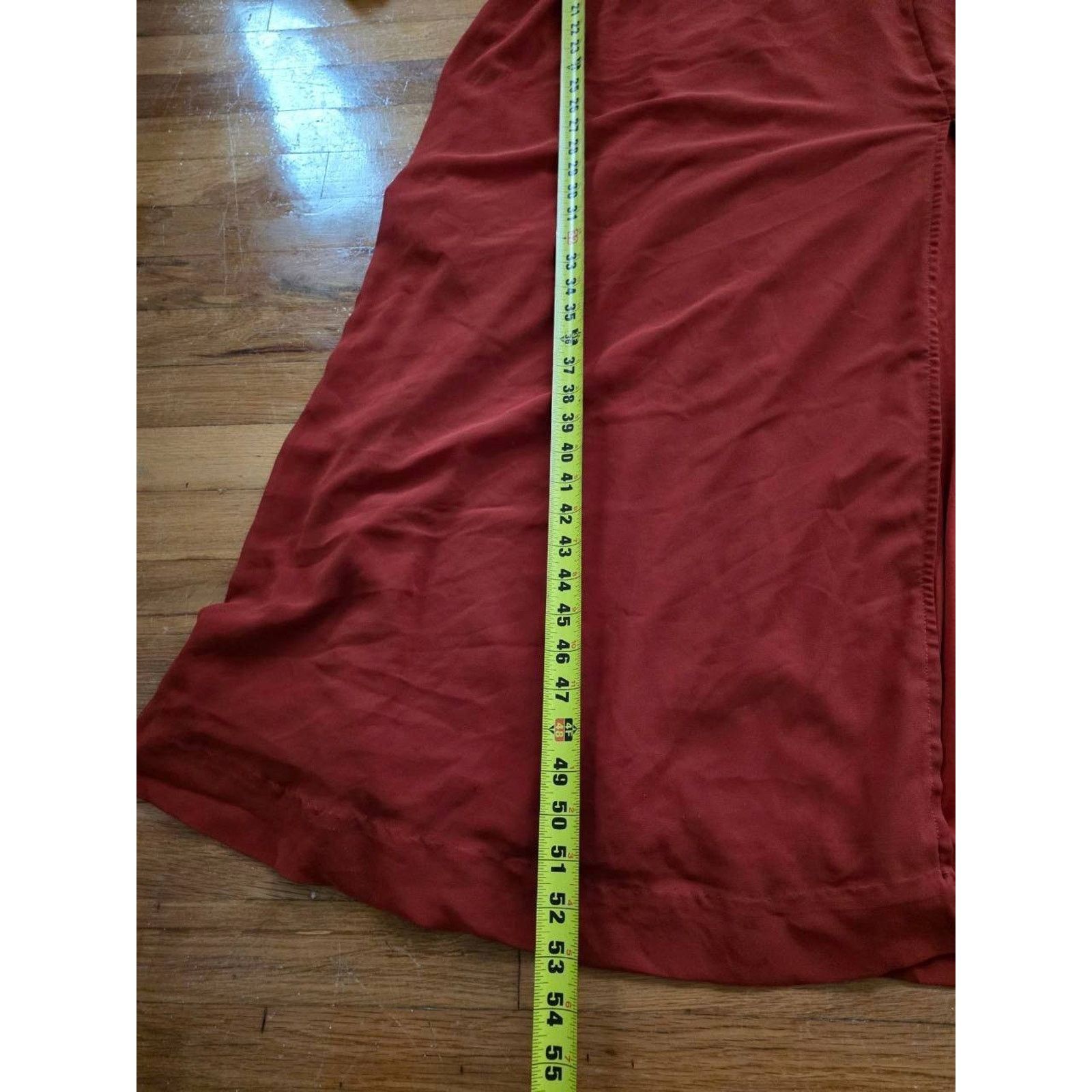 Dagne Dover Lulus Demure Aura Rust Tiered Balloon Sleev Dress XL A001552 Size XL / US 12-14 / IT 48-50 - 5 Thumbnail