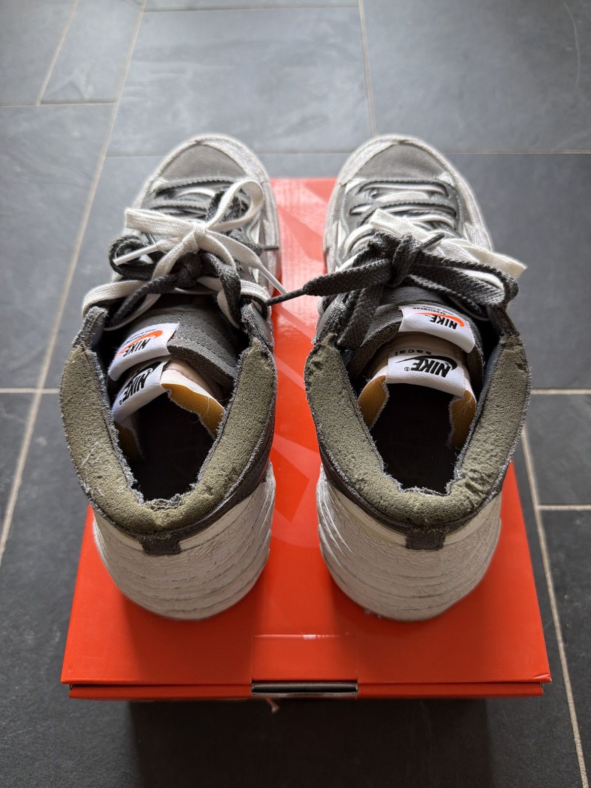 Nike × Sacai Sacai x Nike Blazer Low Size US 11.5 / EU 44-45 - 4 Thumbnail