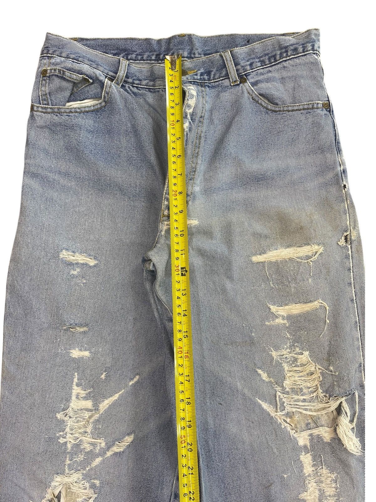 Japanese Brand Japanese Brand Distressed Light Wash Style Loose Jeans Size US 32 / EU 48 - 6 Thumbnail