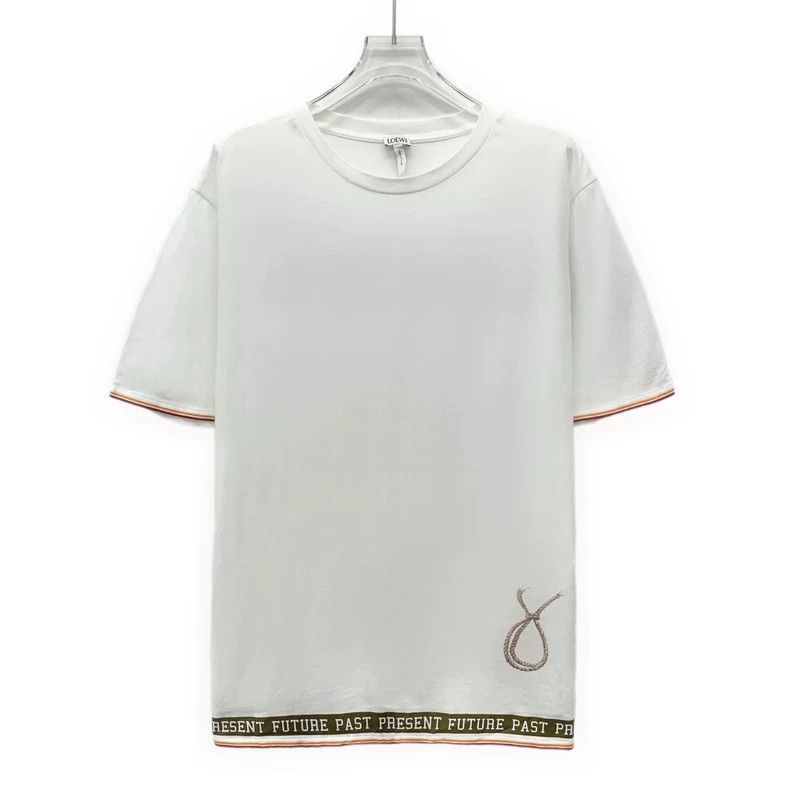 Loewe LOEWE White logo letter kerosene lamp printed cotton round Size M / US 6-8 / IT 42-44 - 1 Thumbnail