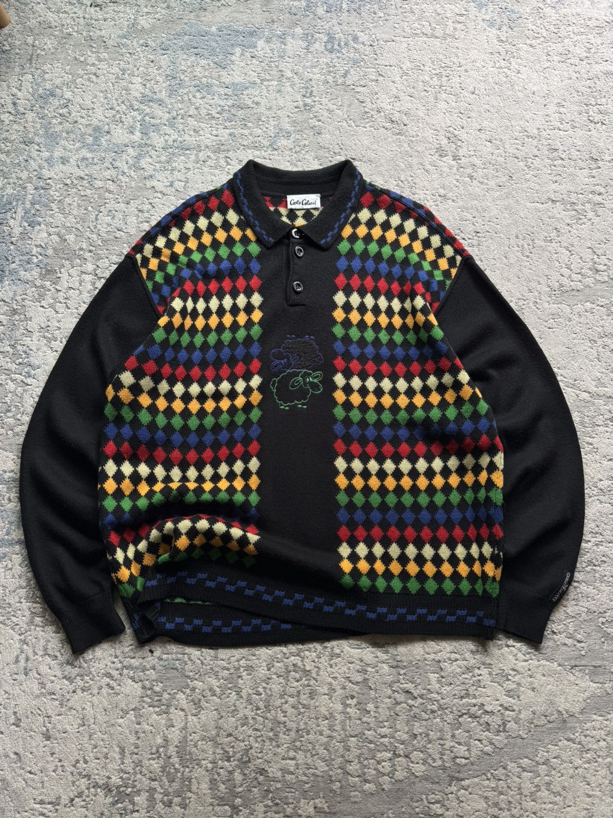 Carlo Colucci Carlo colucci Vintage Wool Abstraction sweater Size L/Xl Size US L / EU 52-54 / 3 - 2 Thumbnail