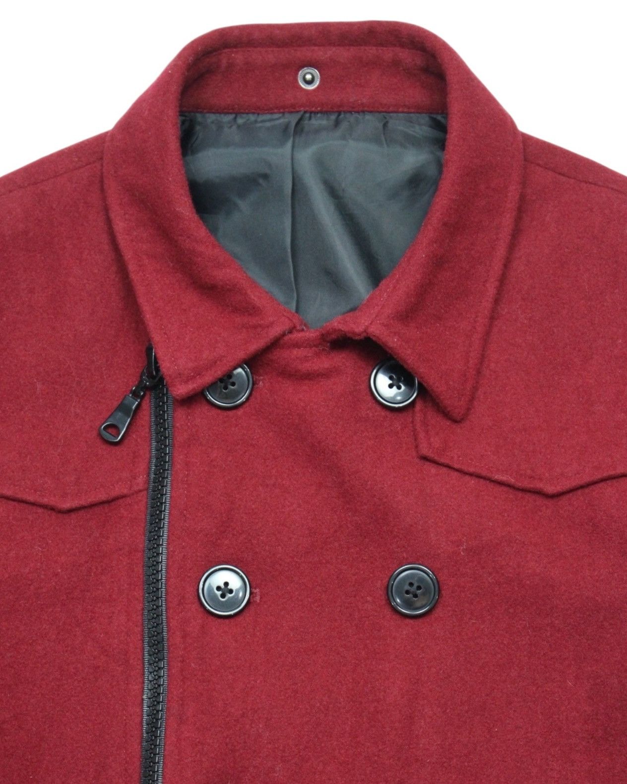 If Six Was Nine 2000S SEMANTIC DESIGN JAPAN DETACHABLE HOODED WOOL JACKET Size US L / EU 52-54 / 3 - 4 Thumbnail