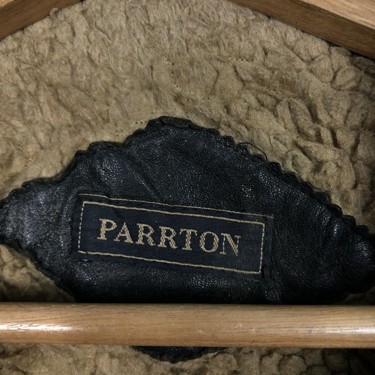 Vintage 📌Vintage 80's Biker Leather Jacket Parrton Blanket Military Size US M / EU 48-50 / 2 - 18 Thumbnail