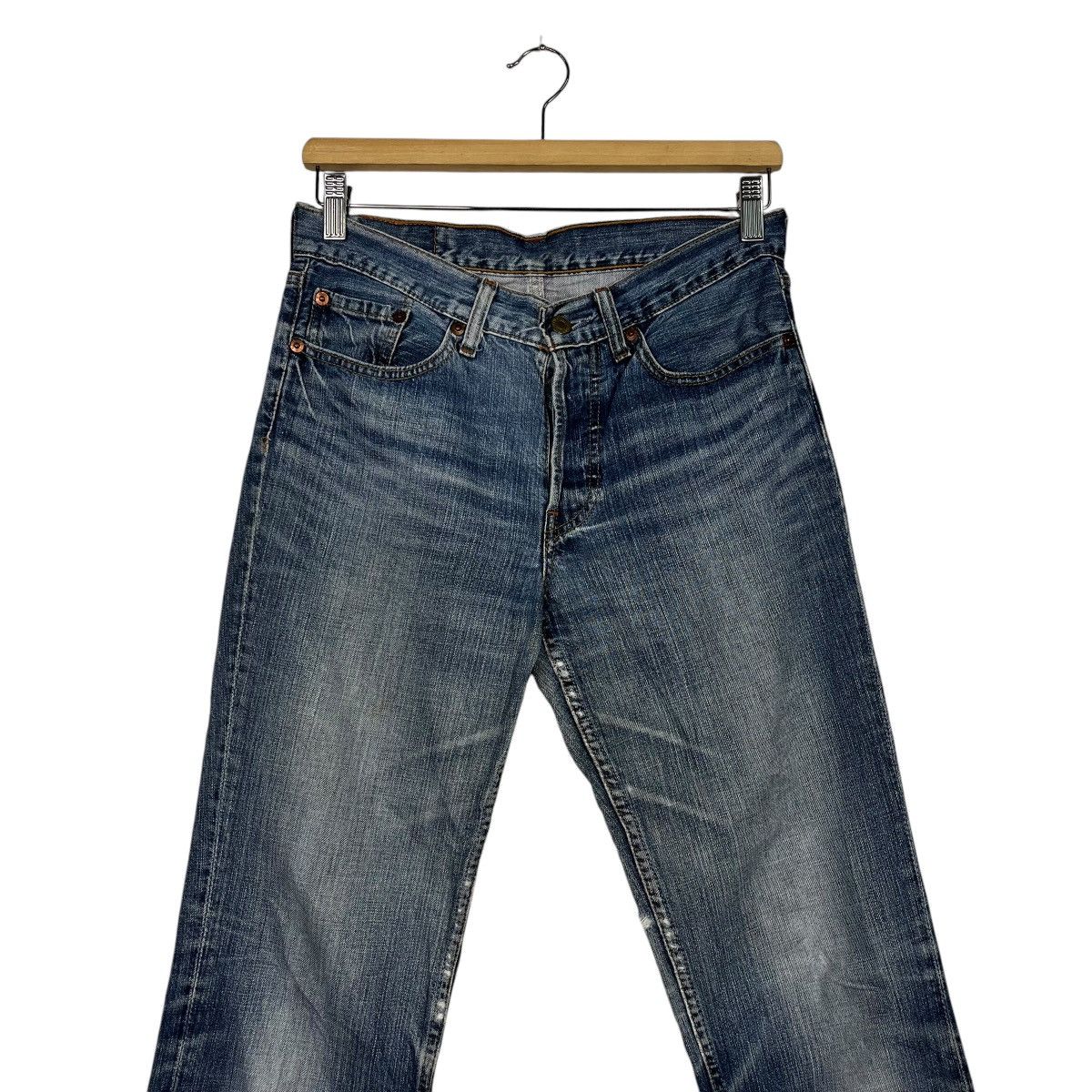 Levi's Vintage Y2k Levis 501 Denim Jeans Size 30" / US 8 / IT 44 - 3 Thumbnail