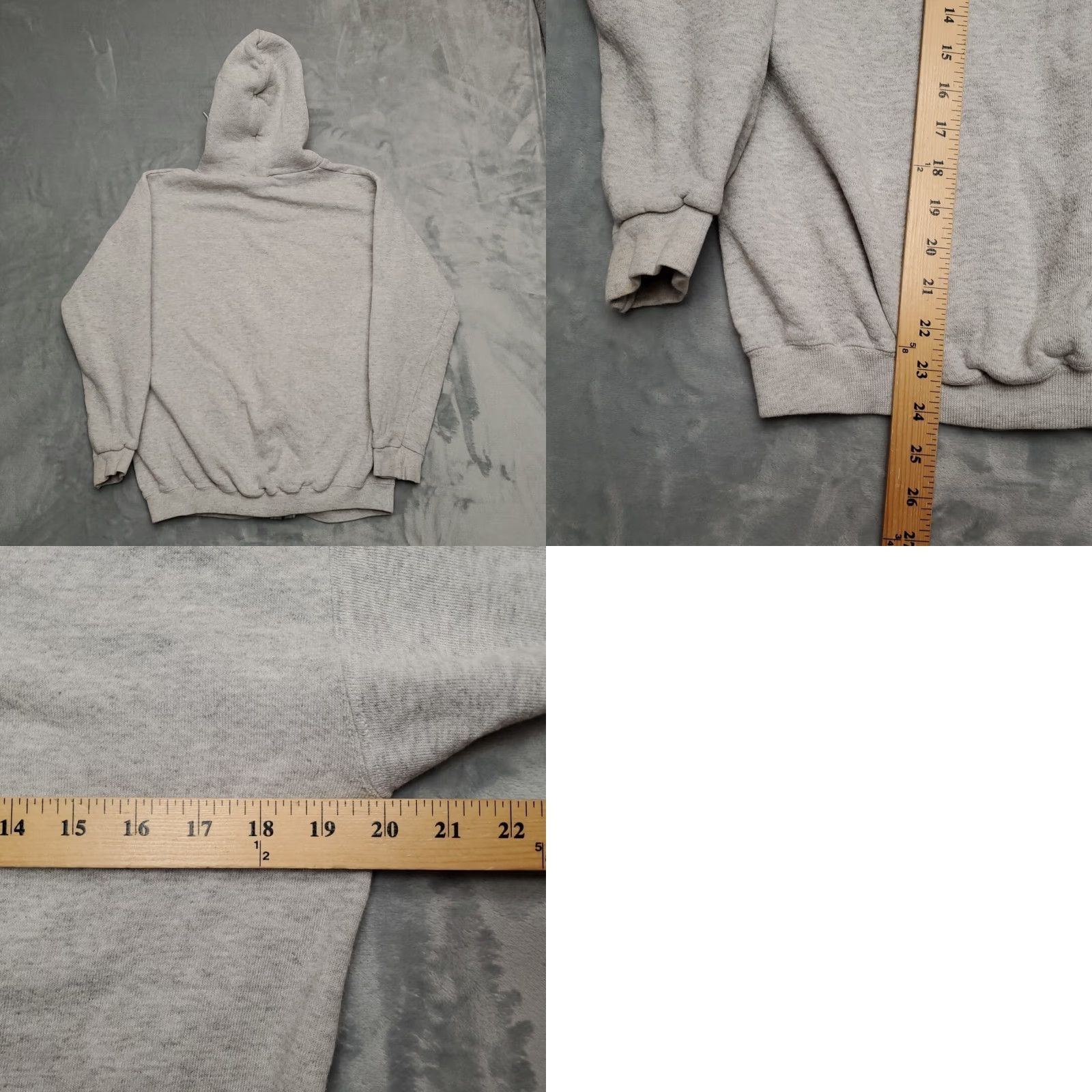 Vintage VINTAGE Discus Hoodie Shirt Mens M Gray Full Zip Sweatshirt Made in USA Size US M / EU 48-50 / 2 - 8 Thumbnail