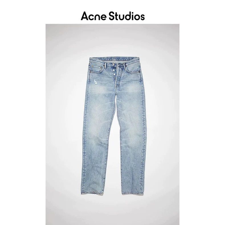 Acne Studios acne studios Retro cotton denim straight-leg pants Size US 26 / EU 42 - 4 Thumbnail