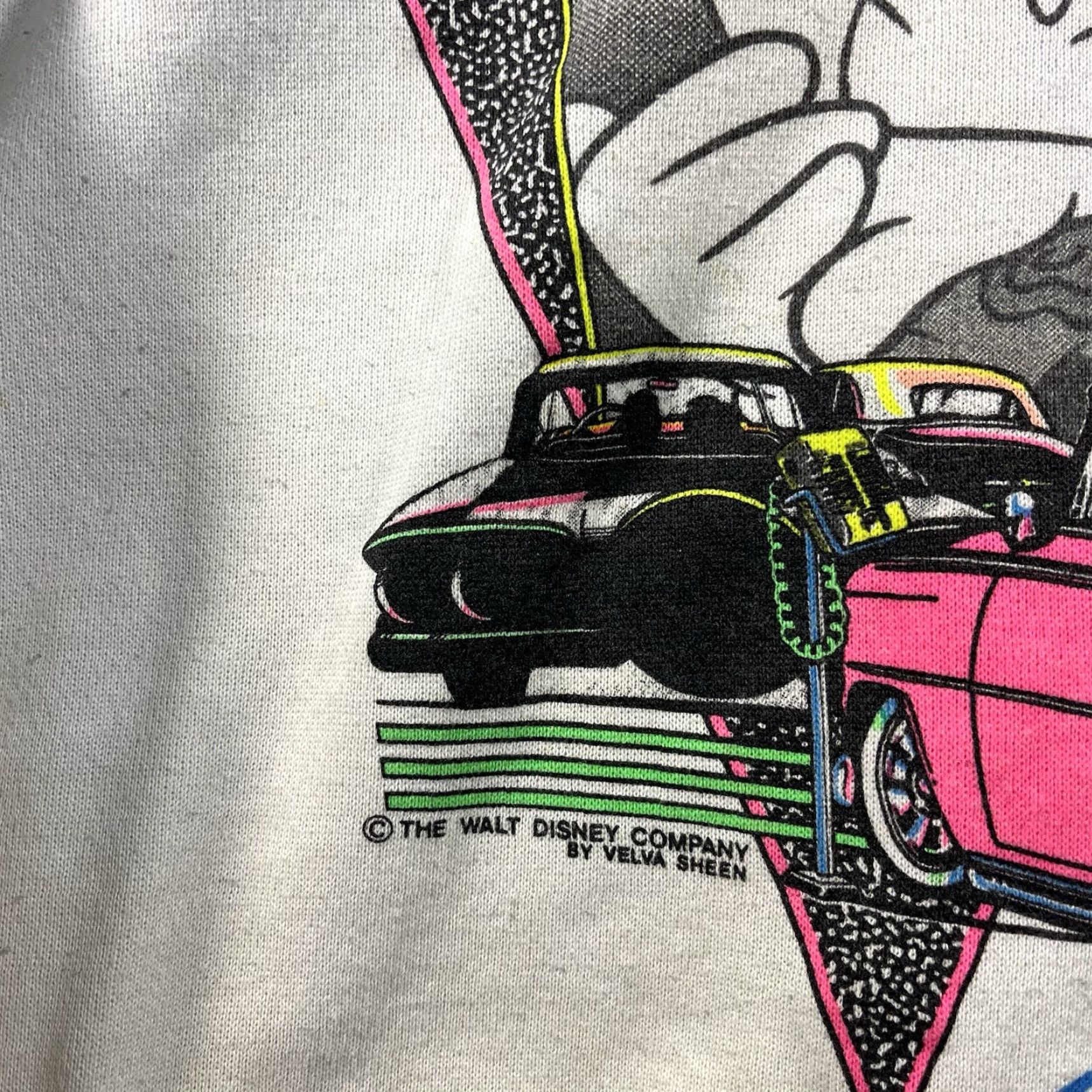 Velva Sheen VINTAGE Mickey Mouse Sweatshirt Velva Sheen 90s White XL Men Pullover Size US XL / EU 56 / 4 - 3 Thumbnail