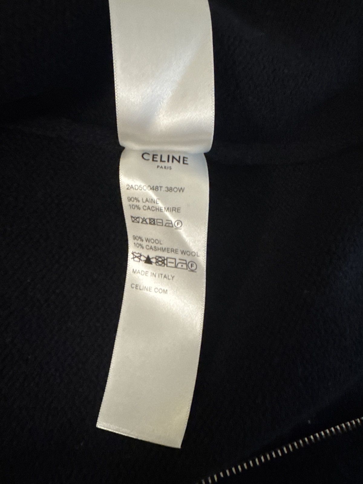 Celine CELINE HOMME Knitted Wool and Cashmere-Blend Hoodie Size US M / EU 48-50 / 2 - 6 Thumbnail