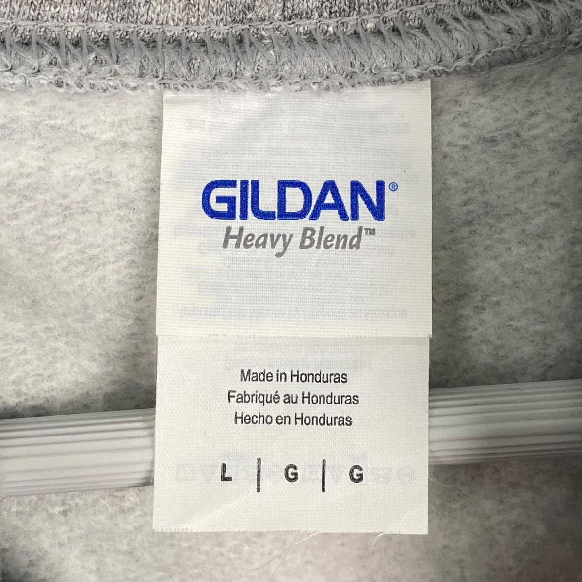 Gildan × Vintage Vintage Gildan Heavy Hoodie Printed Sweater Gray Size US M / EU 48-50 / 2 - 11 Thumbnail
