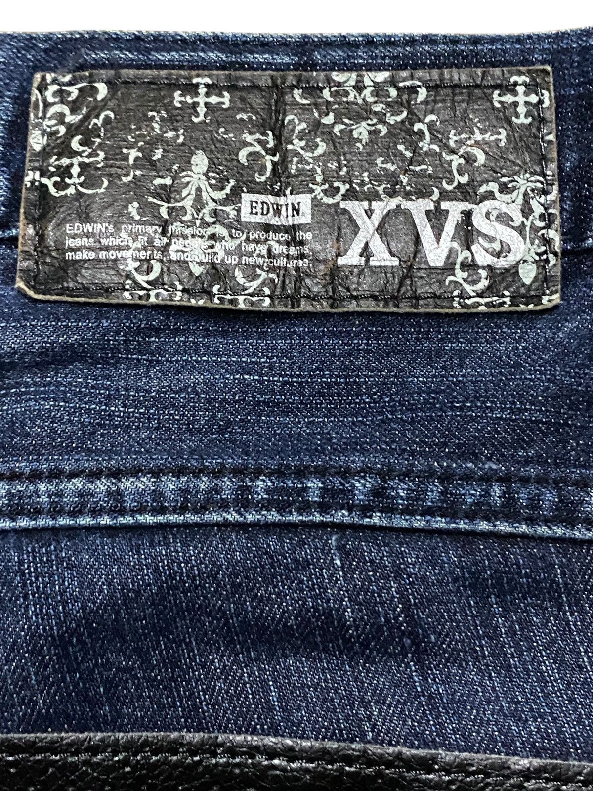 Edwin Vintage Japanese Brand Edwin 422XVS Cross Button Loose Jeans Size US 34 / EU 50 - 11 Thumbnail