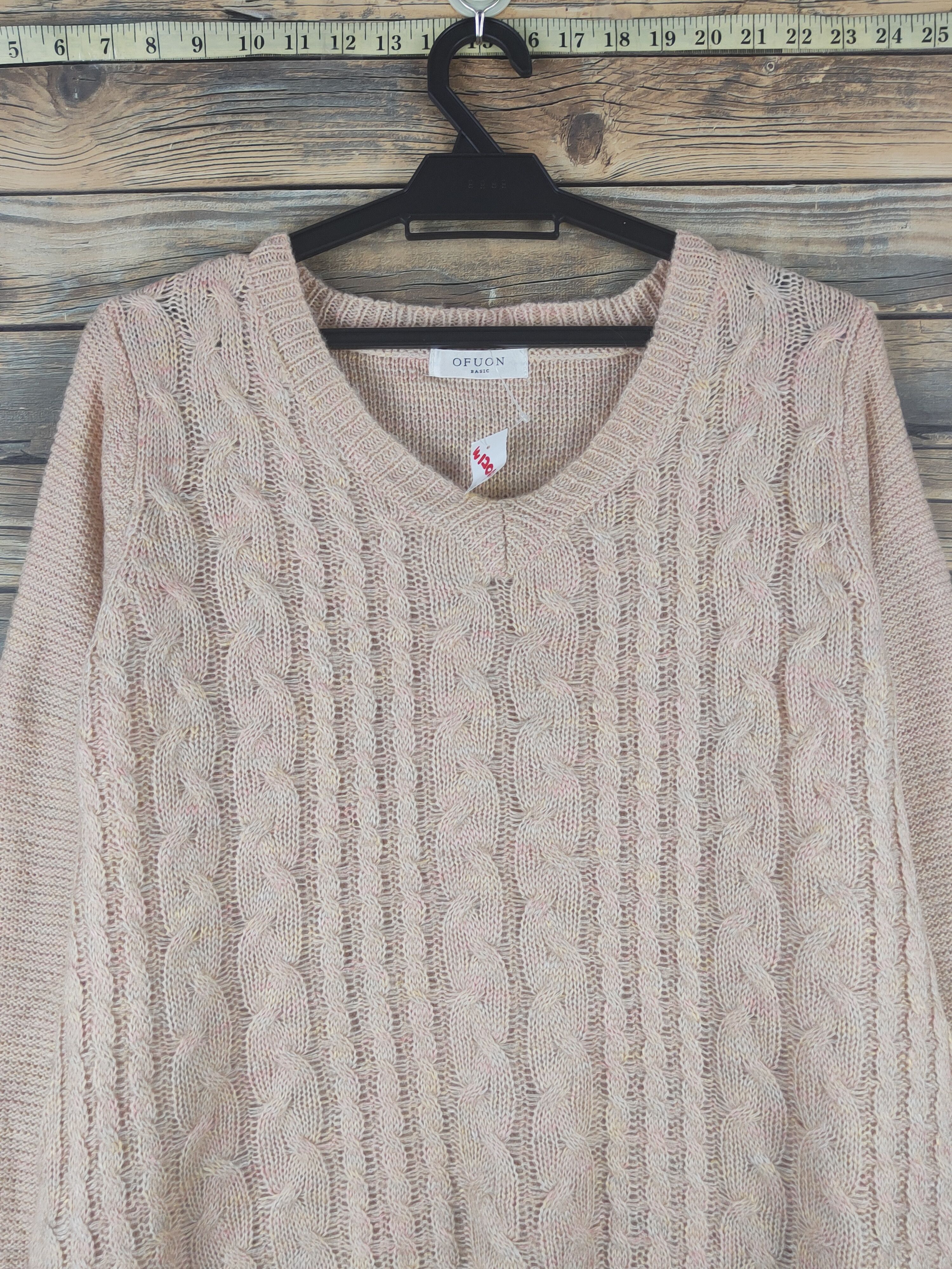 Vintage Ofuon Light Orange Knitwear Sweatshirts #W1204 Size XS / US 0-2 / IT 36-38 - 2 Thumbnail