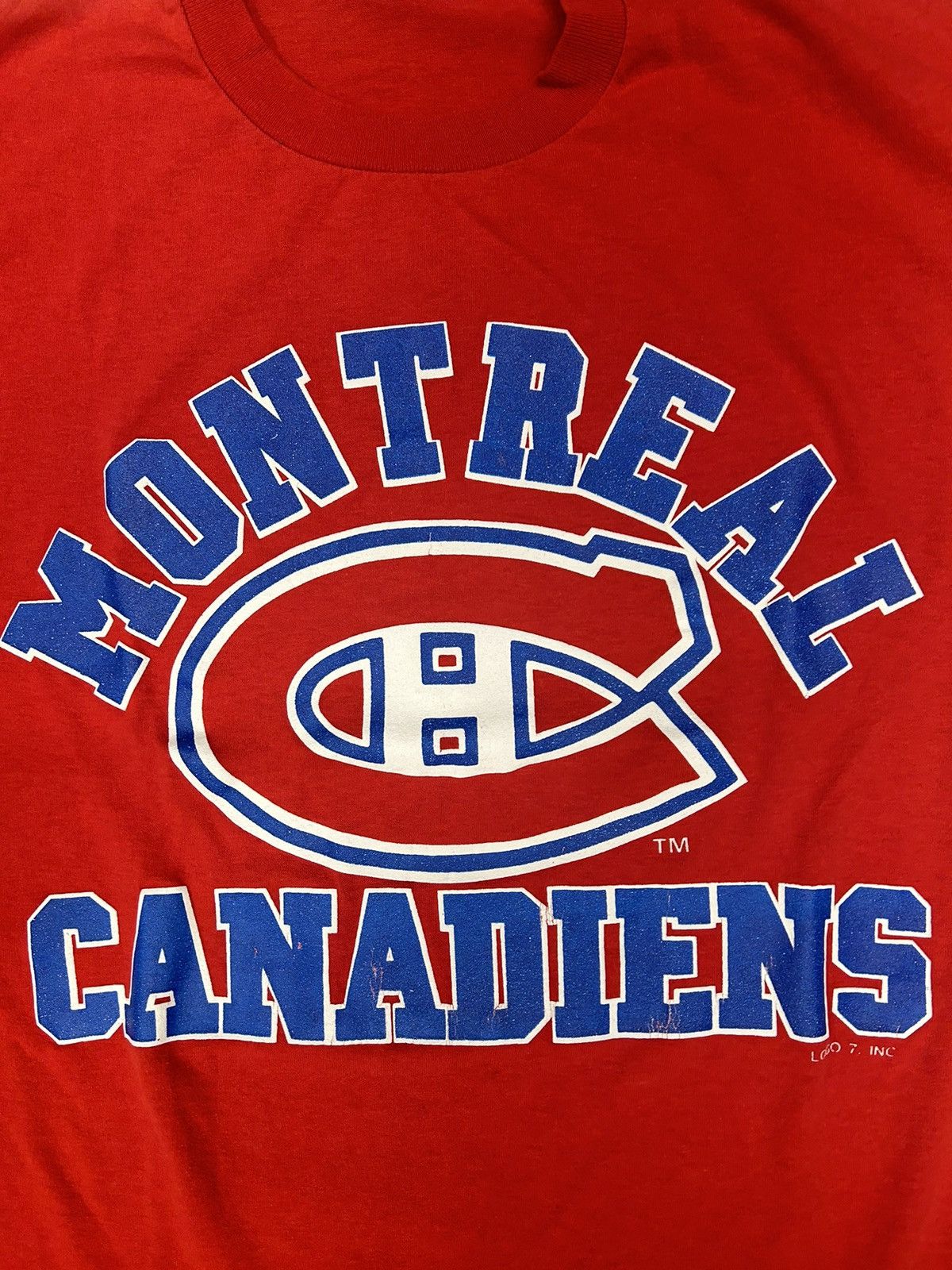 NHL × Vintage Crazy Vintage 90s NHL Montreal Canadians Graphic Tee Shirt Size US L / EU 52-54 / 3 - 2 Thumbnail