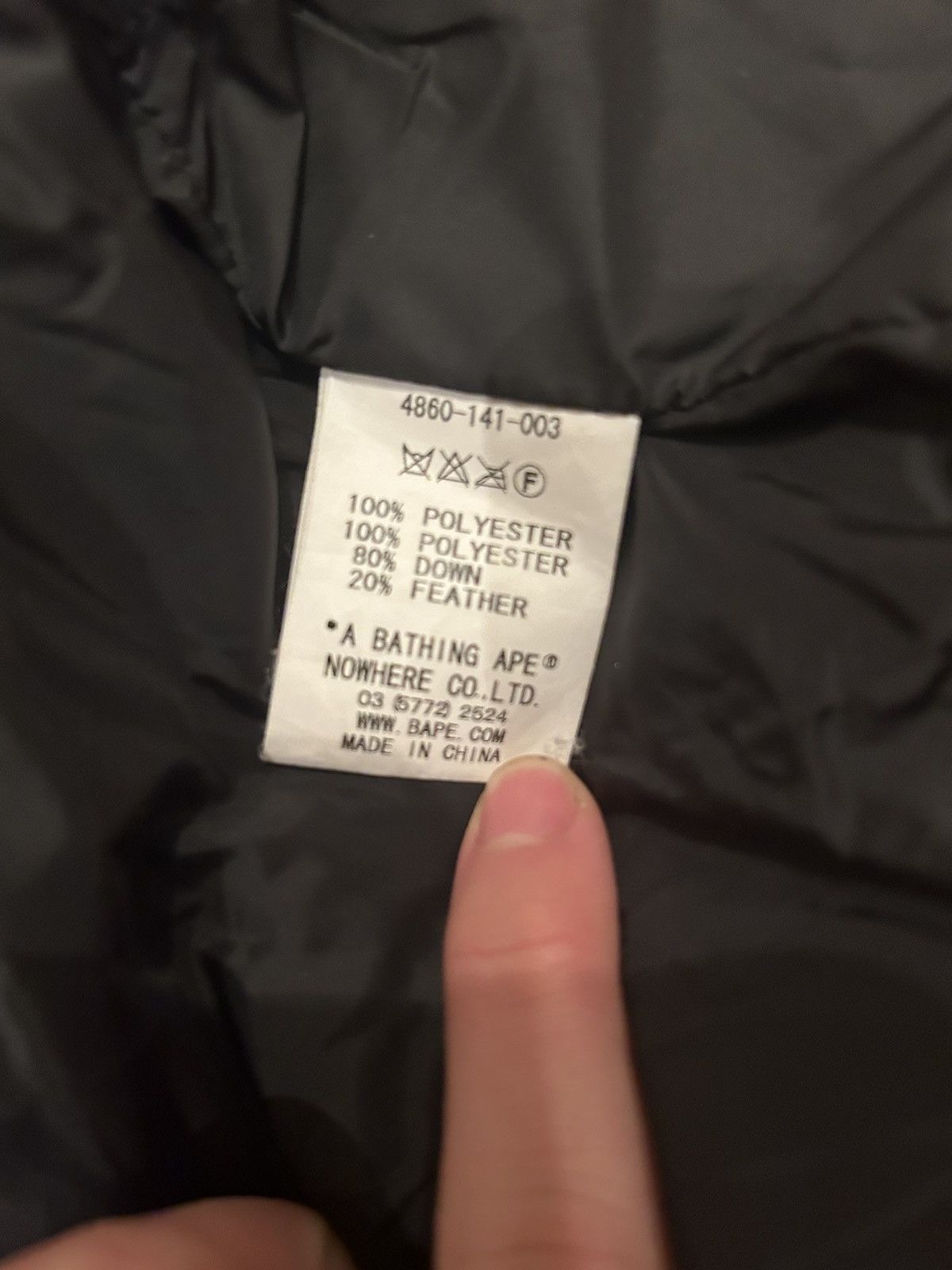 Bape Bape Down Puffer Jacket Size US XL / EU 56 / 4 - 6 Thumbnail