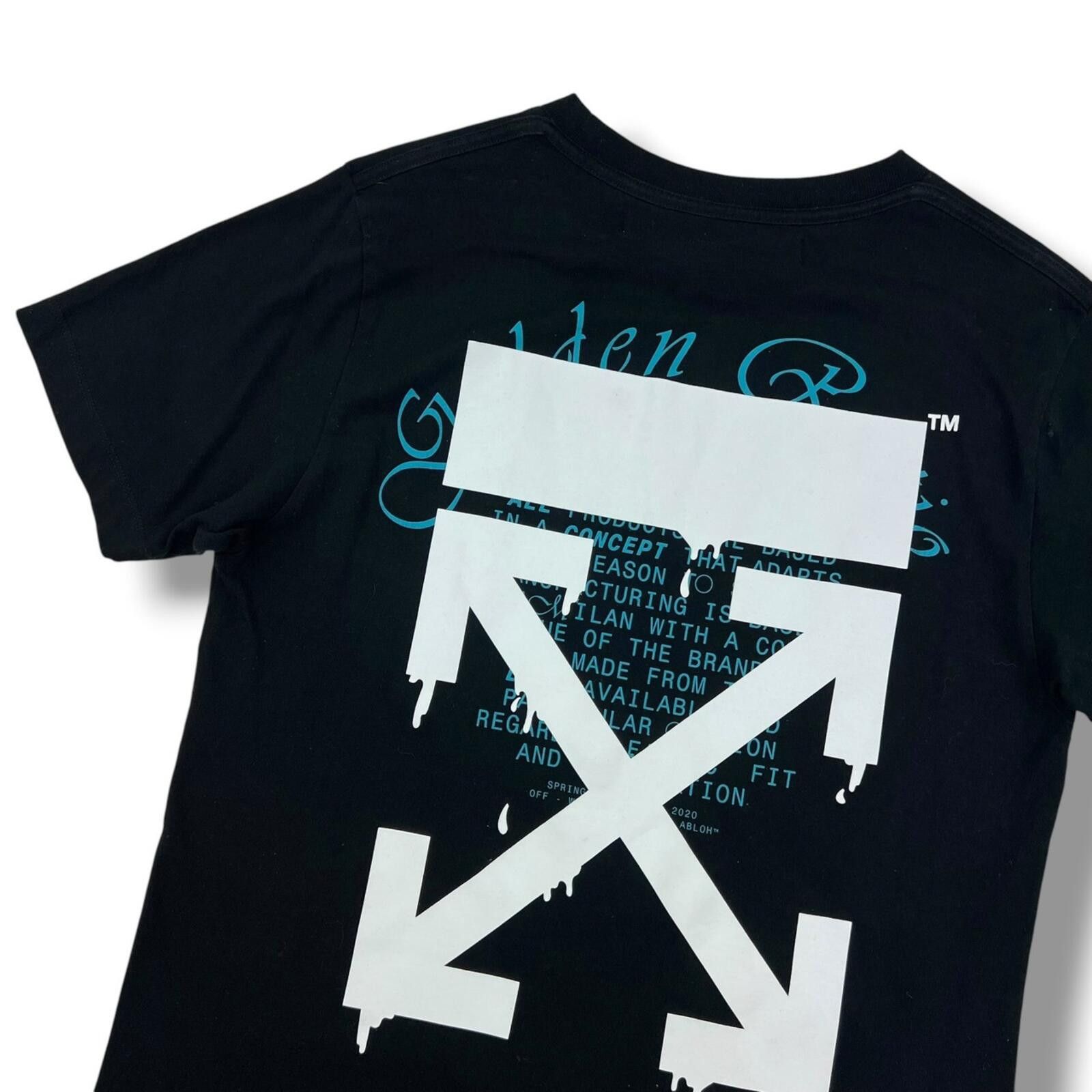 Off-White Off-White Dripping Arrows Black T Shirt Size US S / EU 44-46 / 1 - 1 Thumbnail
