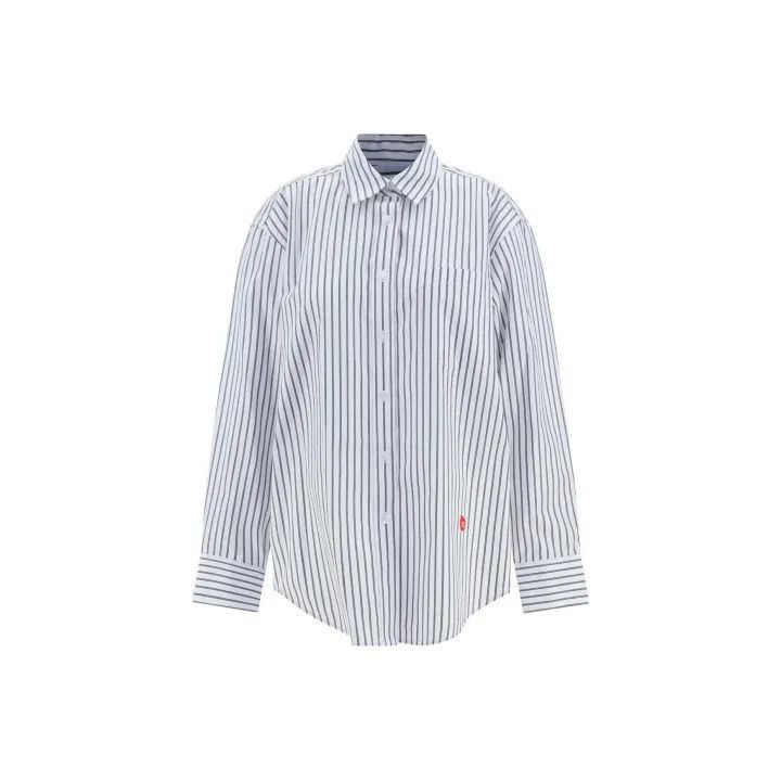 Alexander Wang Alexander Wang Striped Long Sleeve Button-Up Shirt - Size XS / US 0-2 / IT 36-38 - 1 Thumbnail