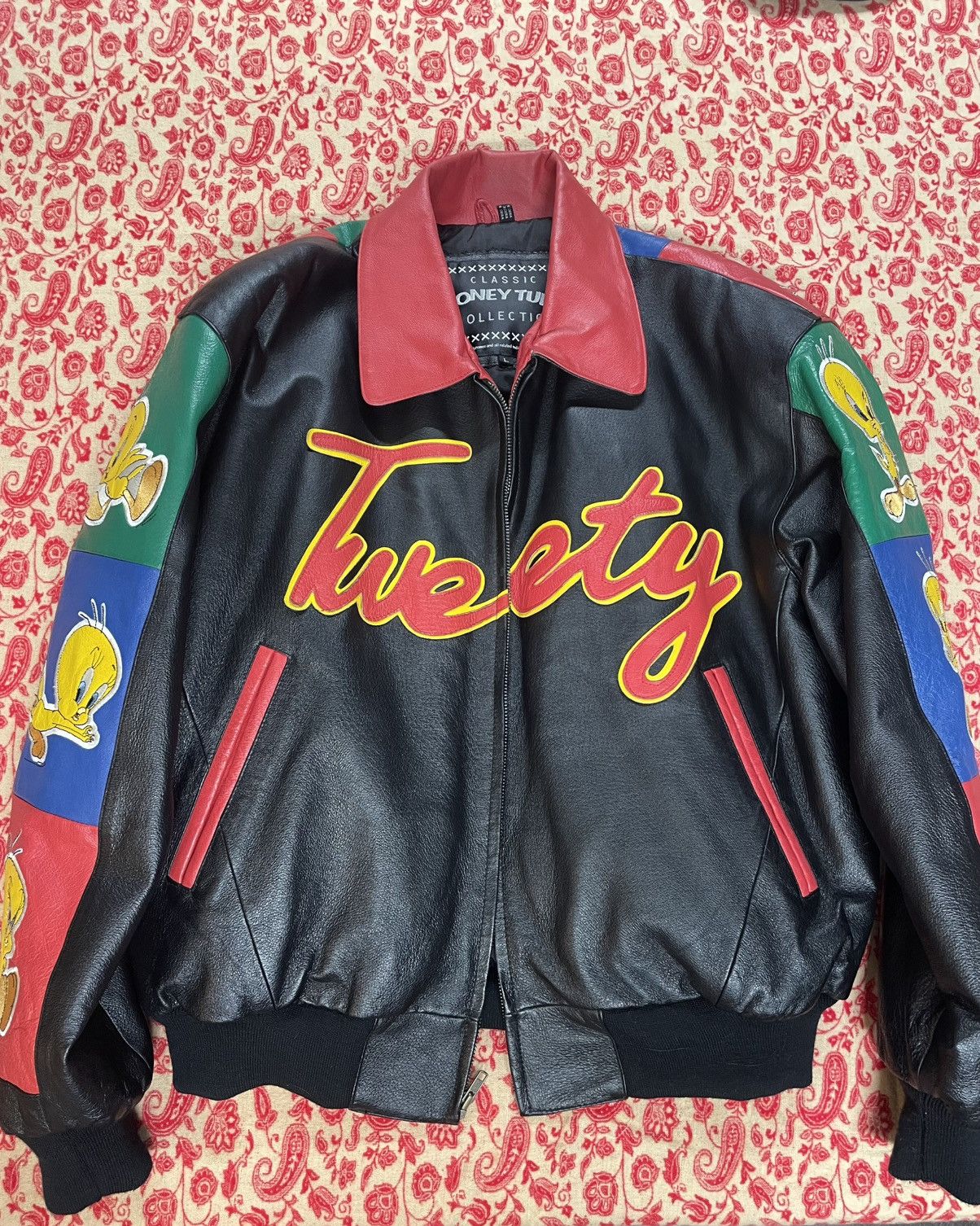 Vintage (BRAND NEW) Vintage Tweety Bird Leather Jacket Size US L / EU 52-54 / 3 - 1 Thumbnail