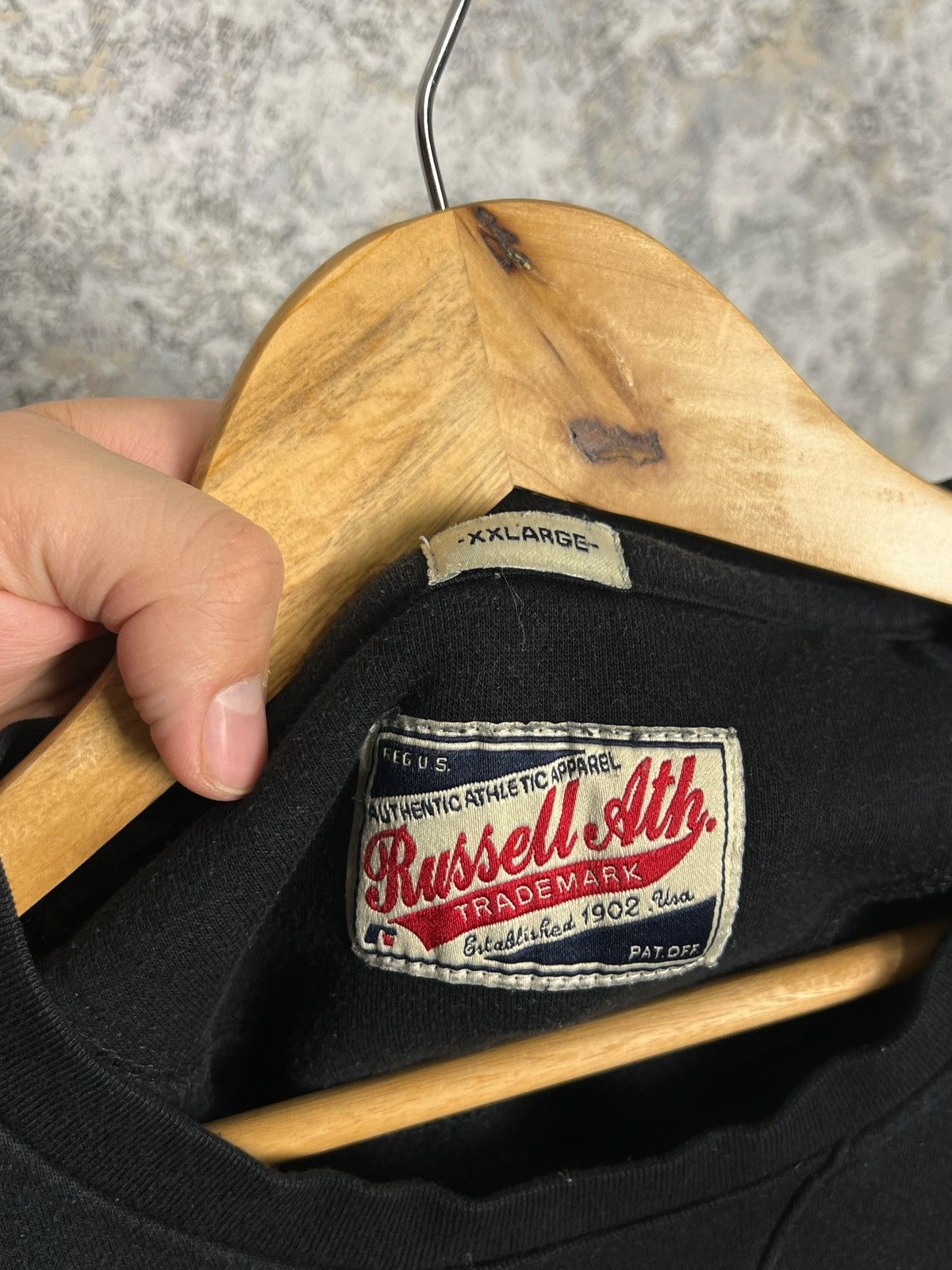 Russell Athletic × Vintage Vintage Russell Athletic USA Big Logo Oversize Sweatshirt Size US XXL / EU 58 / 5 - 4 Thumbnail