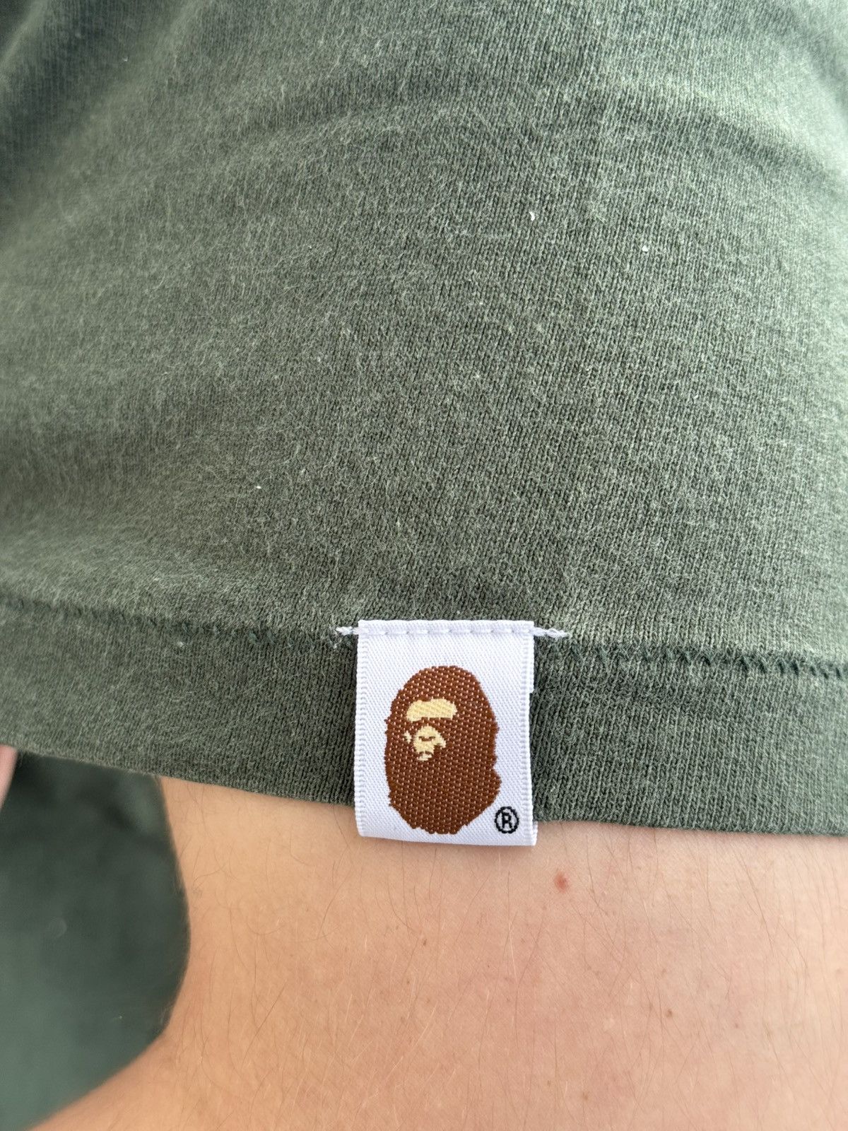 Bape Bape Authentic Green SHARK TEE Size US L / EU 52-54 / 3 - 5 Thumbnail