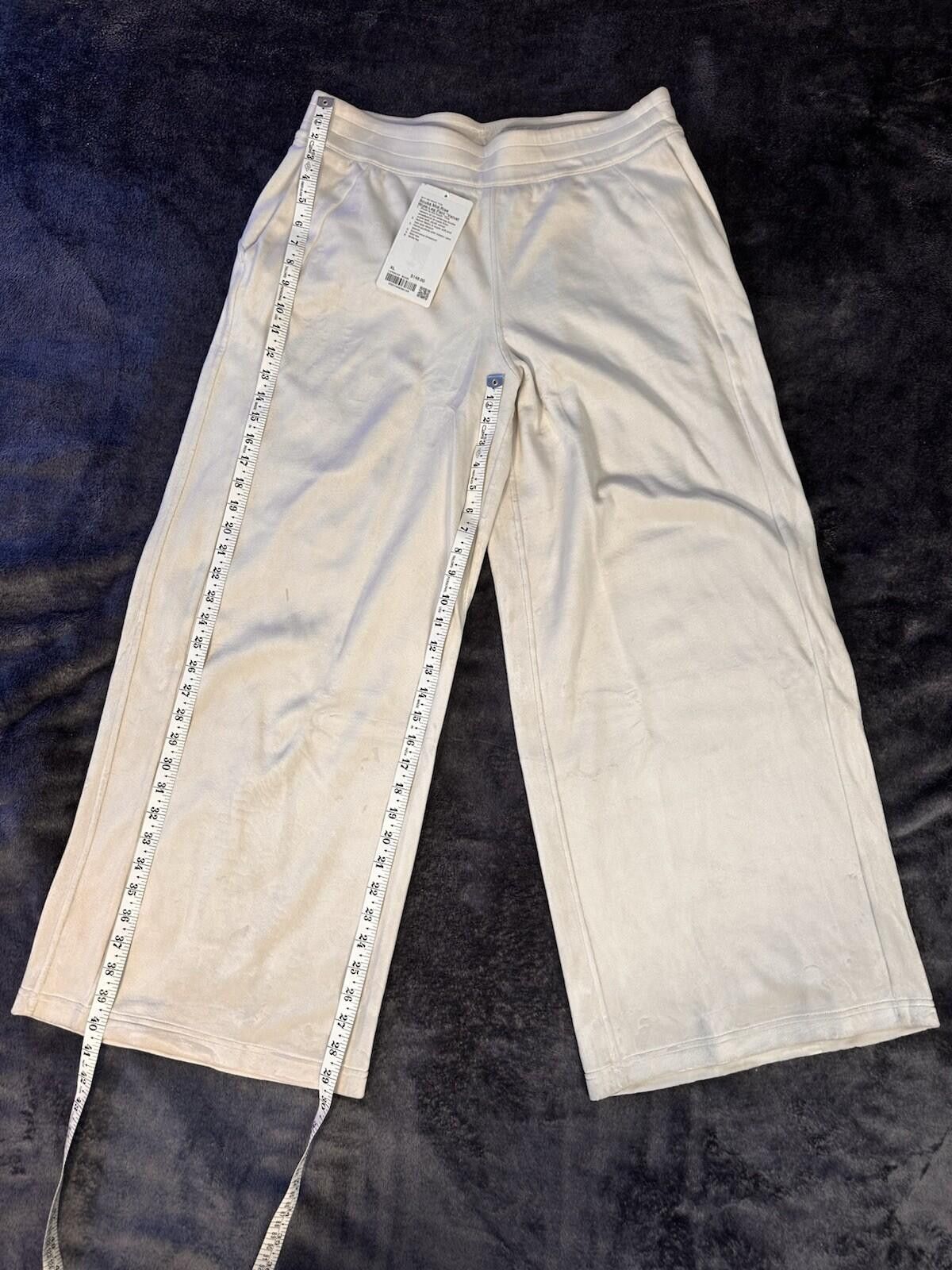 Lululemon Lululemon Women’s Velvet Wide-Leg Mid-Rise Pants Bone XL Size 40" / US 18 - 1 Thumbnail
