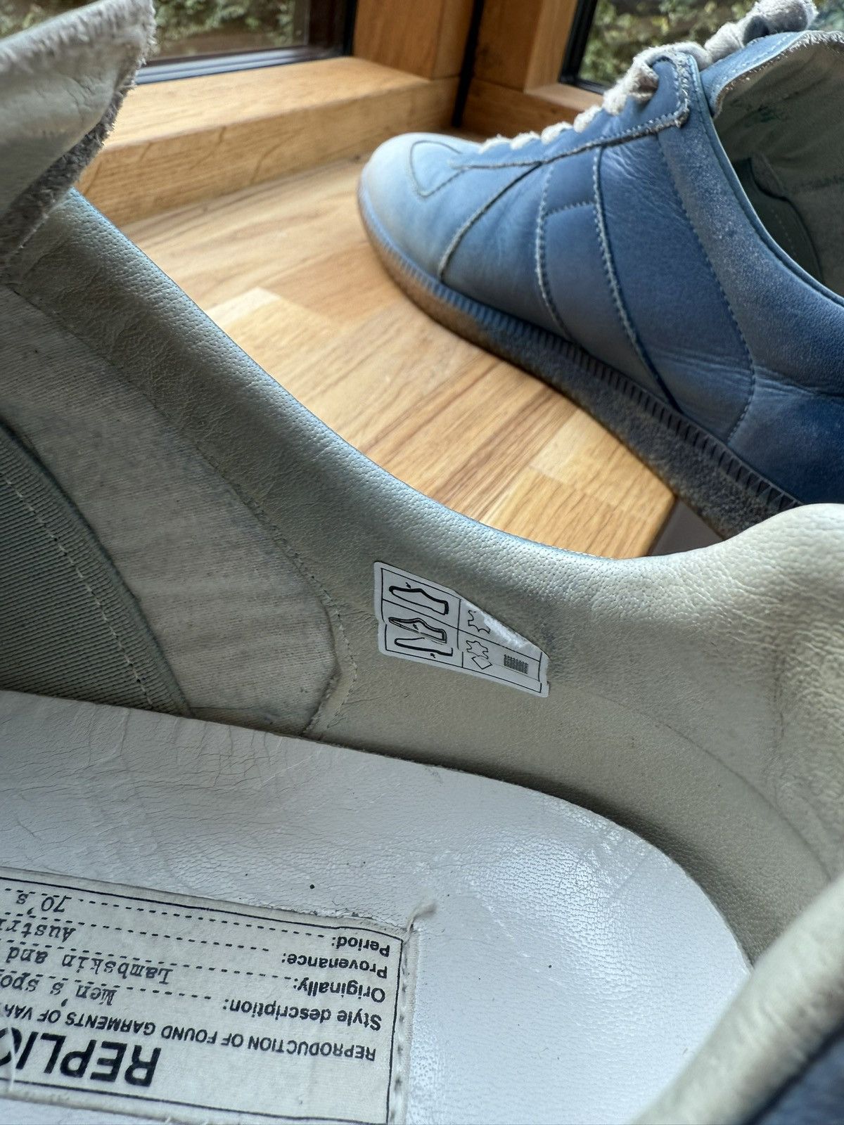 Maison Margiela MAISON MARTIN MARGIELA Replica Sneaker Airbrush Blue 43 Size US 10 / EU 43 - 7 Thumbnail
