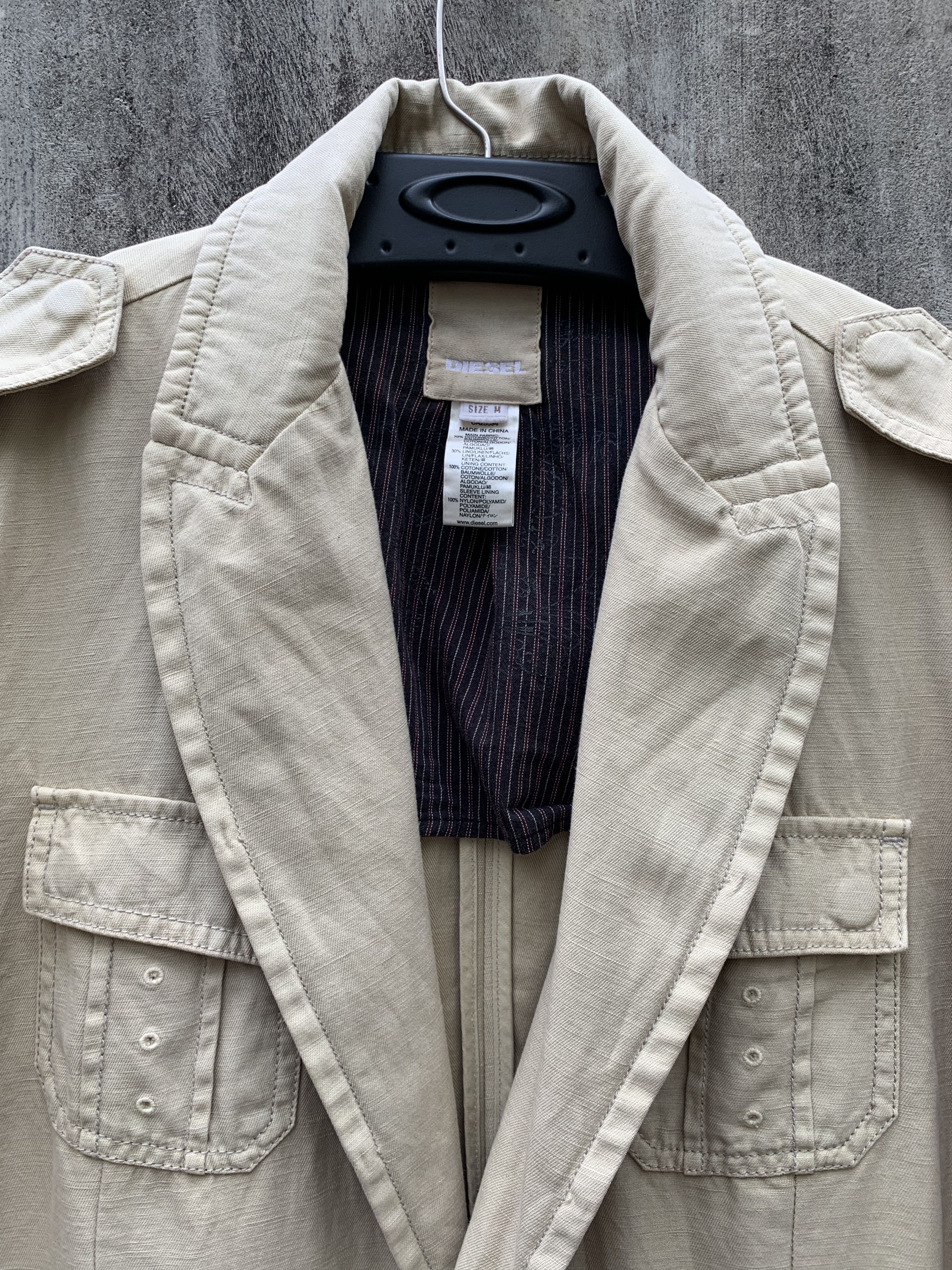 Diesel y2k Diesel Fighters Squadron Vandalism Buttons Blazer Jacket Size US M / EU 48-50 / 2 - 2 Thumbnail