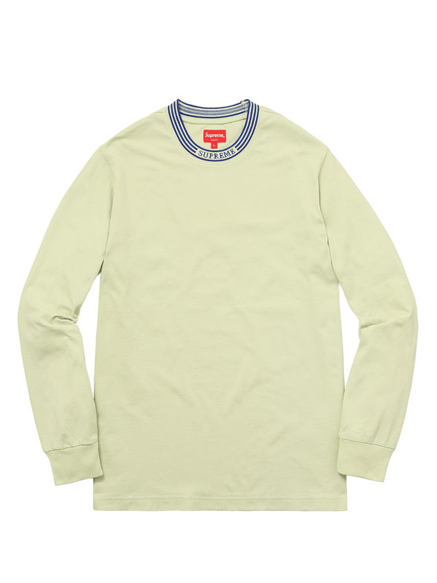 Supreme × Vintage BRAND NEW* Supreme SS17 Rib Logo Stripe L/S Tee Size US L / EU 52-54 / 3 - 1 Thumbnail