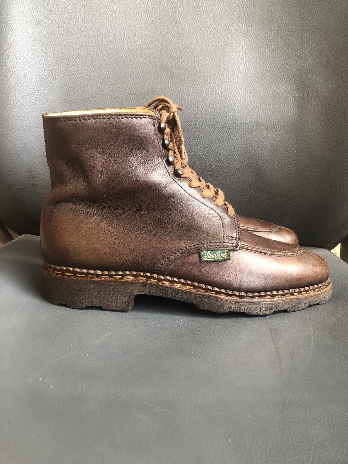 Paraboot Paraboot Griff Brown Leather Women’s Boots Size 4.5 K Size US 7 / IT 37 - 4 Thumbnail