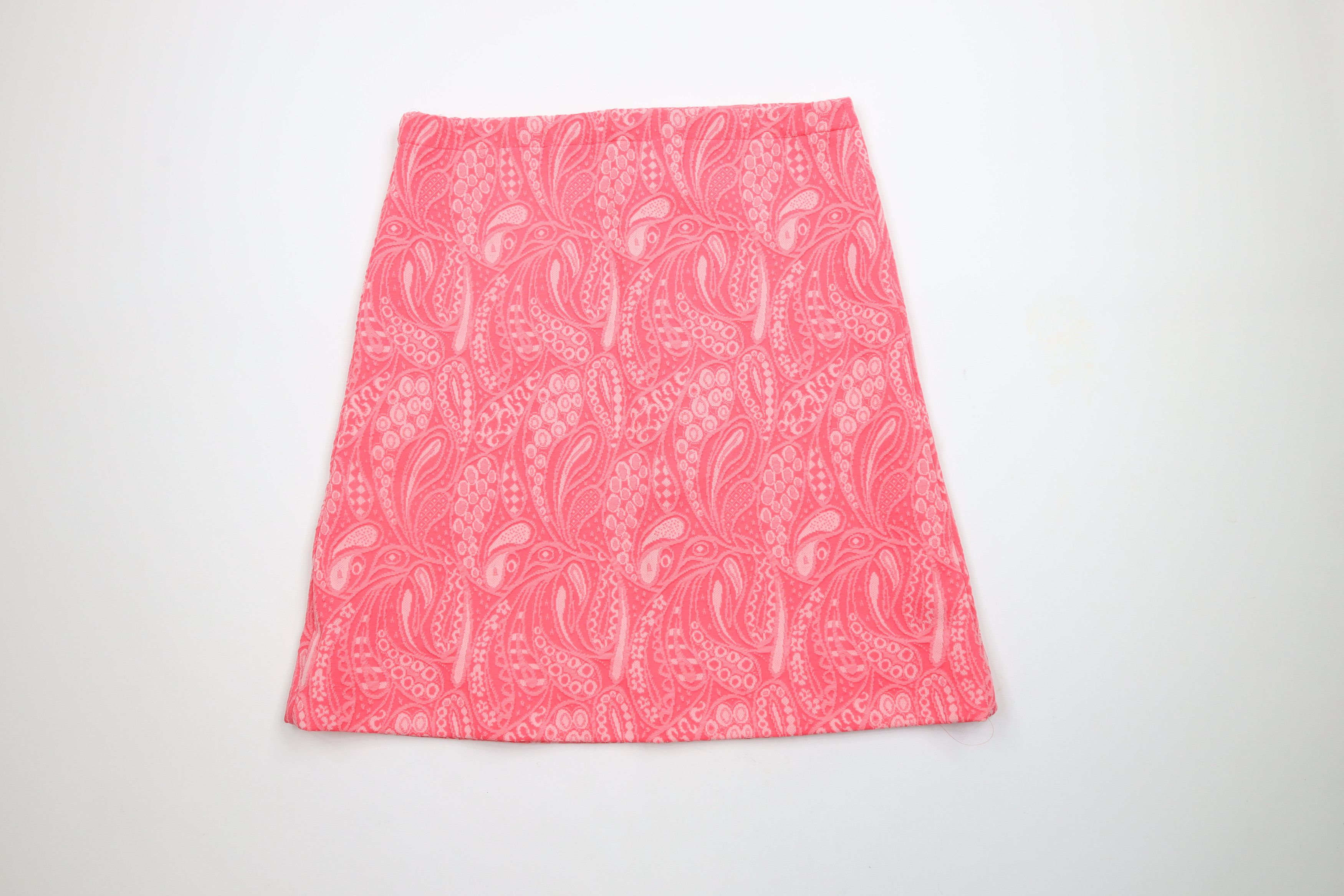 Vintage Vintage 70s 3 Piece Paisley Knit Skirt Bell Bottoms Suit Size XL / US 12-14 / IT 48-50 - 9 Thumbnail