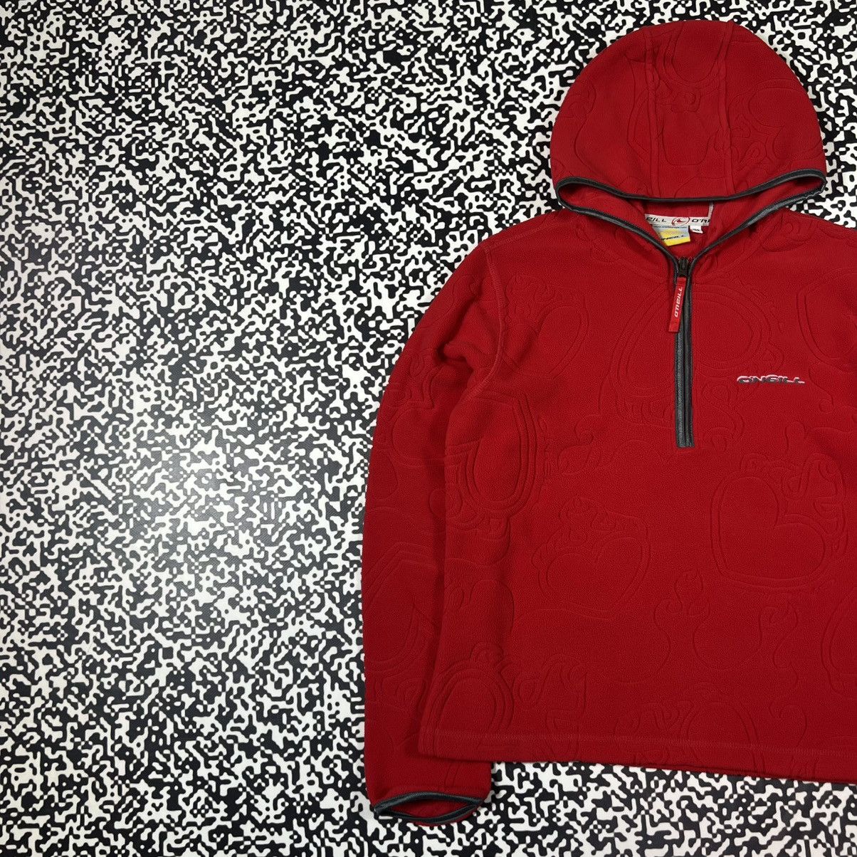 O'Neill Vintage Y2K Oneill Surf Style Fleece Monogram Retro Hoodie Size M / US 6-8 / IT 42-44 - 4 Thumbnail