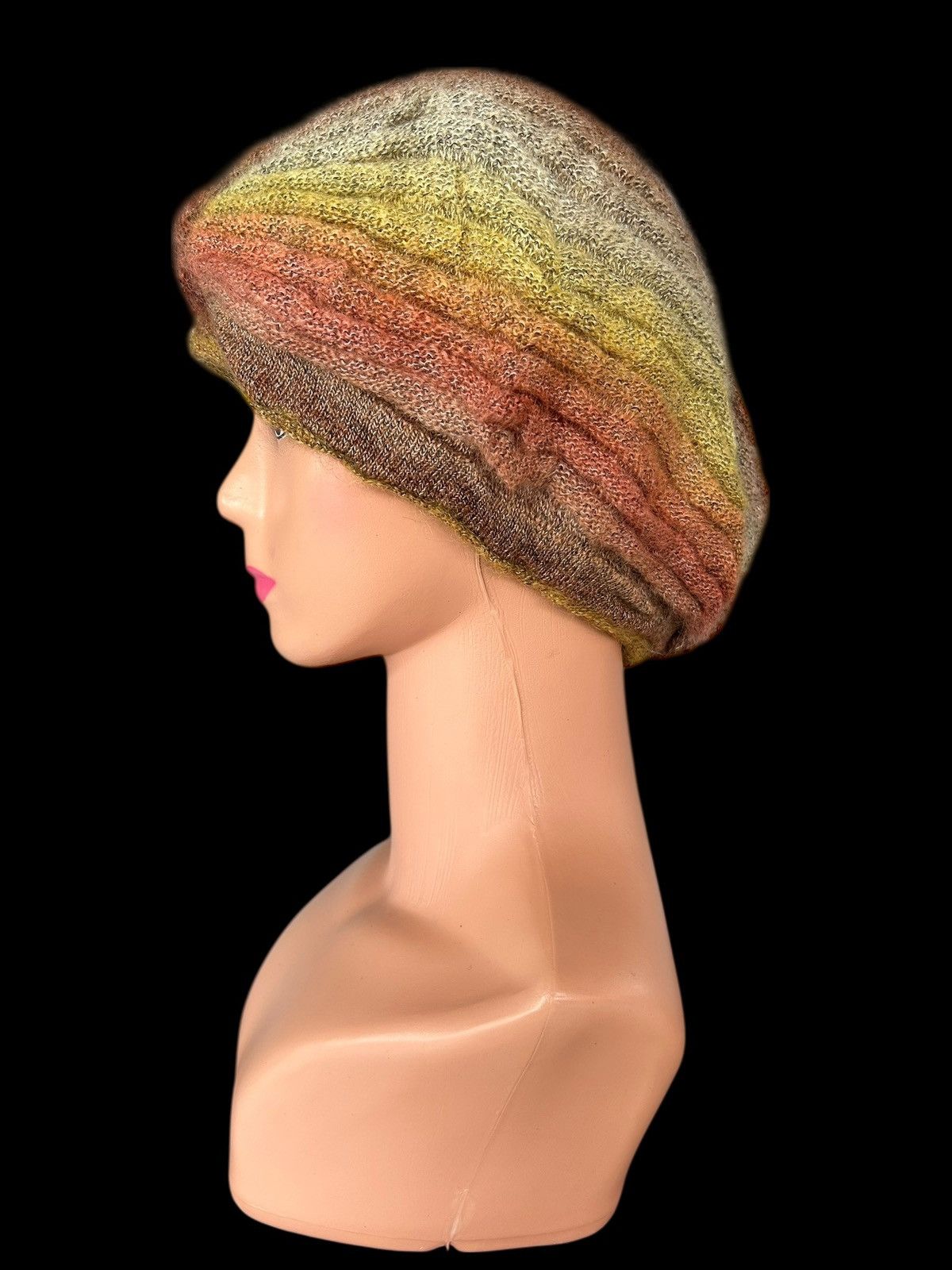Kapital Crochet Knitted Handmade Hairy Long Beanie Hats Size ONE SIZE - 2 Thumbnail