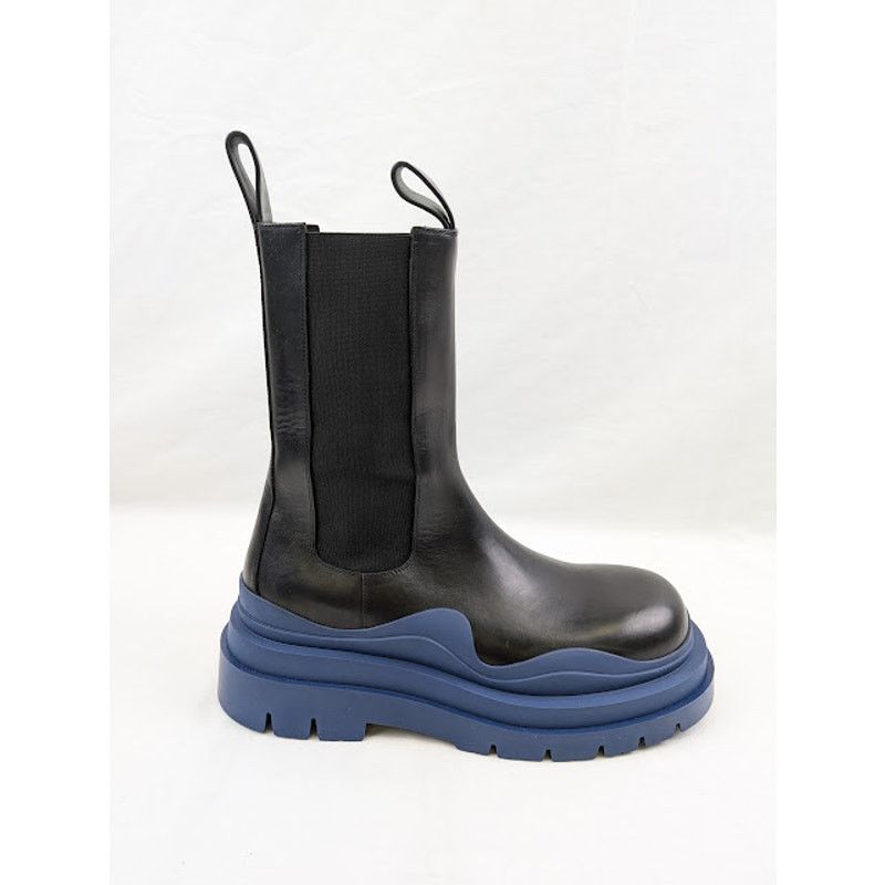 Bottega Veneta o1rshd1 Tire Boots in Black Size US 11 / EU 44 - 1 Thumbnail