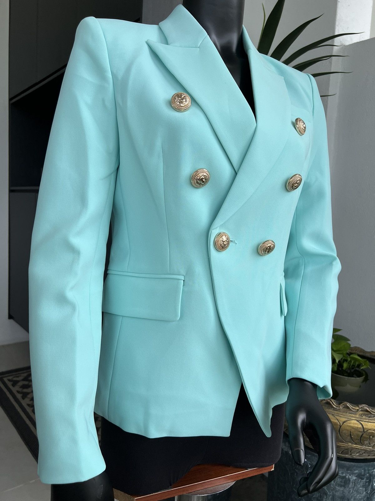 Other HarleyFashion New Candy Light Blue Blazer Size L / US 10 / IT 46 - 3 Thumbnail