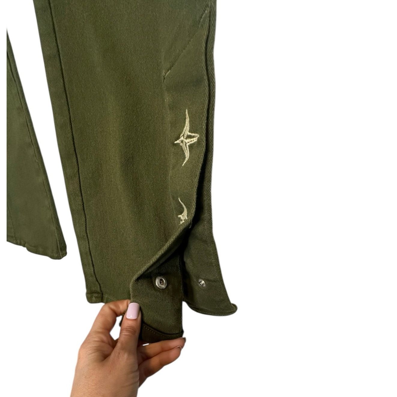 EPTM. EPTM Lumi green flare jeans size Large Size US 34 / EU 50 - 7 Thumbnail