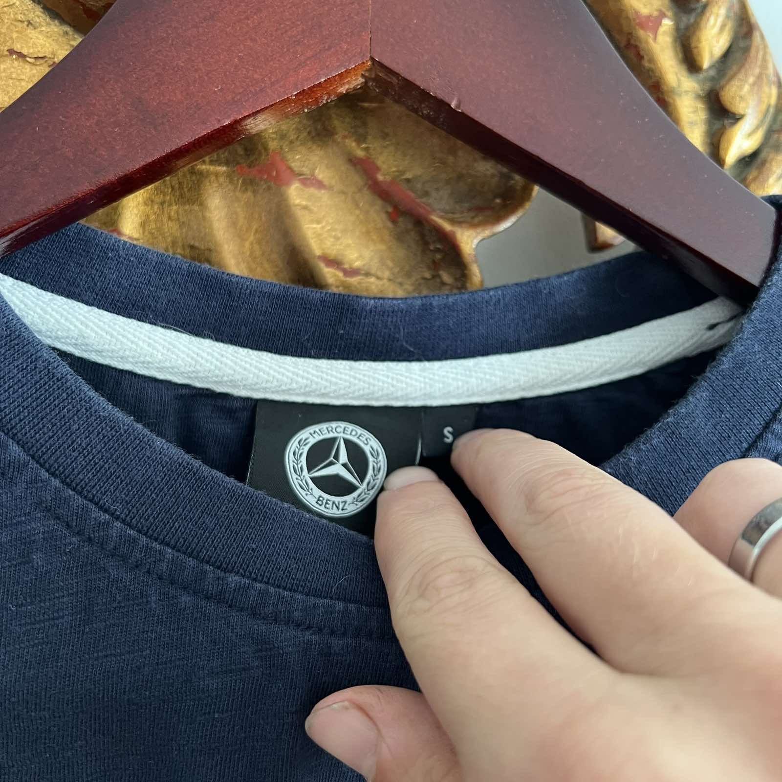 Mercedes-Benz × Vintage Vintage Mercedes Benz Logo Tee Shirt Sz S Size US S / EU 44-46 / 1 - 5 Thumbnail