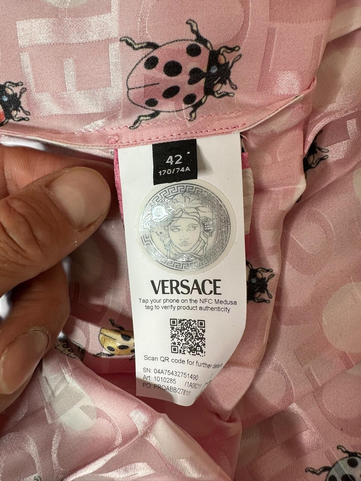 Versace Versace pink pleated midi skirt with butterflies Size 28" / US 6 / IT 42 - 6 Thumbnail