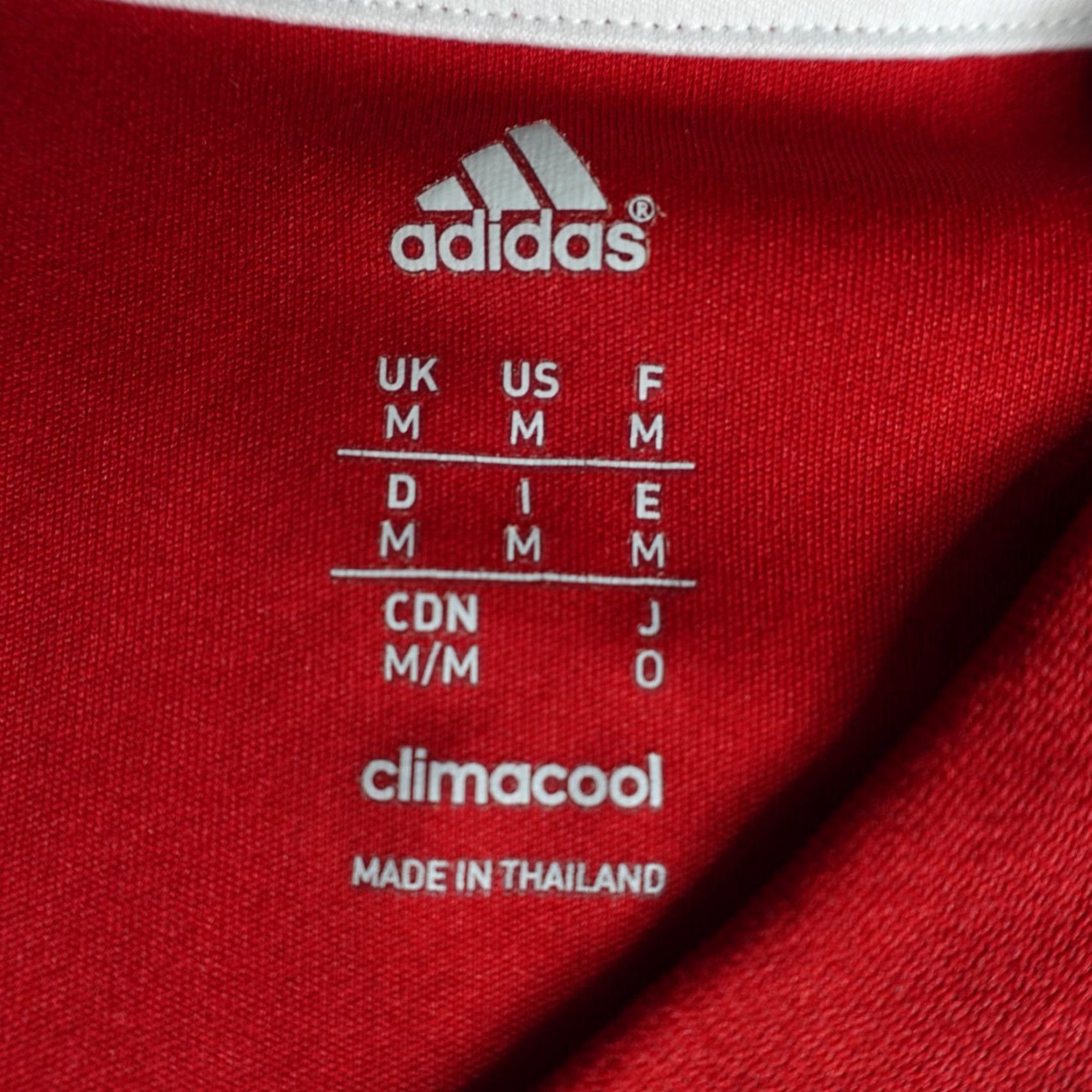 Adidas adidas Soccer Jersey Mens Medium Red Long Sleeve Pullover V-Neck Vintage No Size US M / EU 48-50 / 2 - 5 Thumbnail