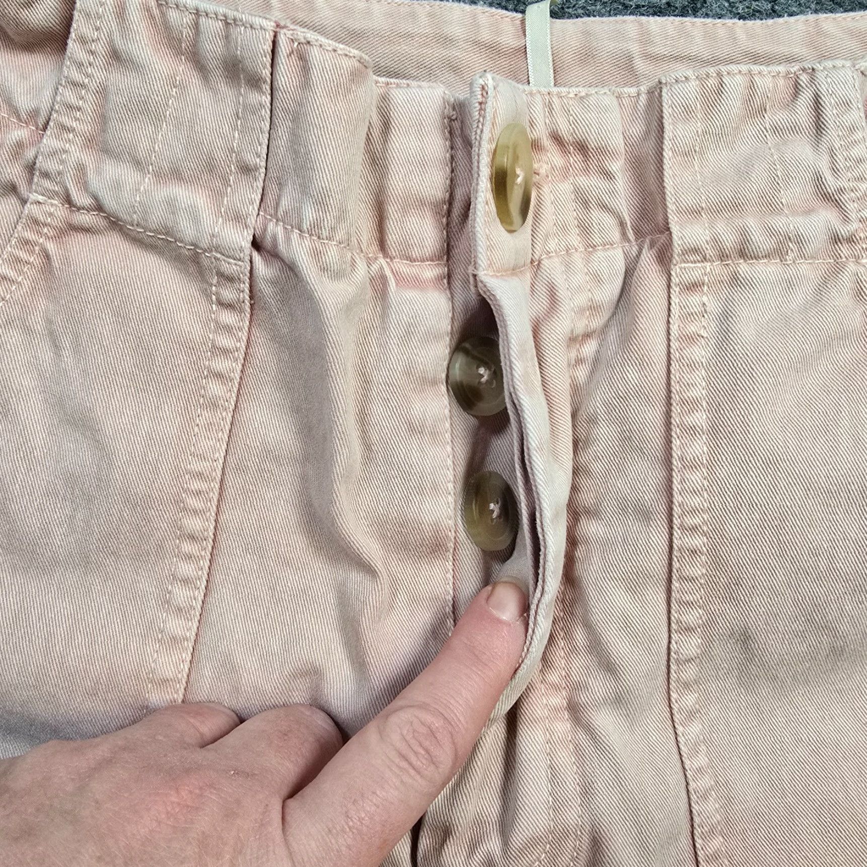 Free People Free People Jeans Womens Size 4 Pink Wide Leg Button Fly Boho Casual Capsule Size 27" / US 4 / IT 40 - 4 Thumbnail